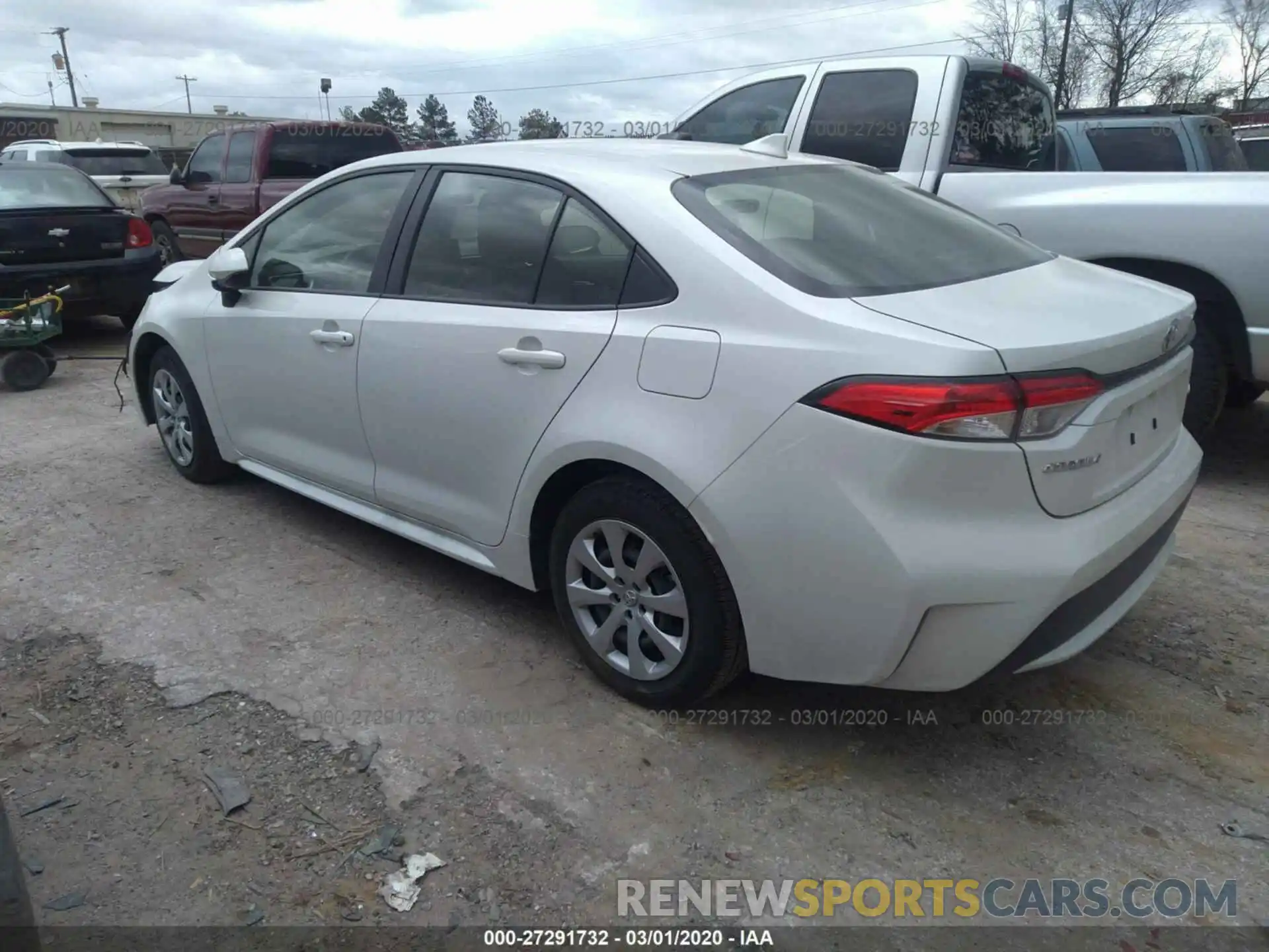 3 Photograph of a damaged car JTDEPRAE0LJ044871 TOYOTA COROLLA 2020