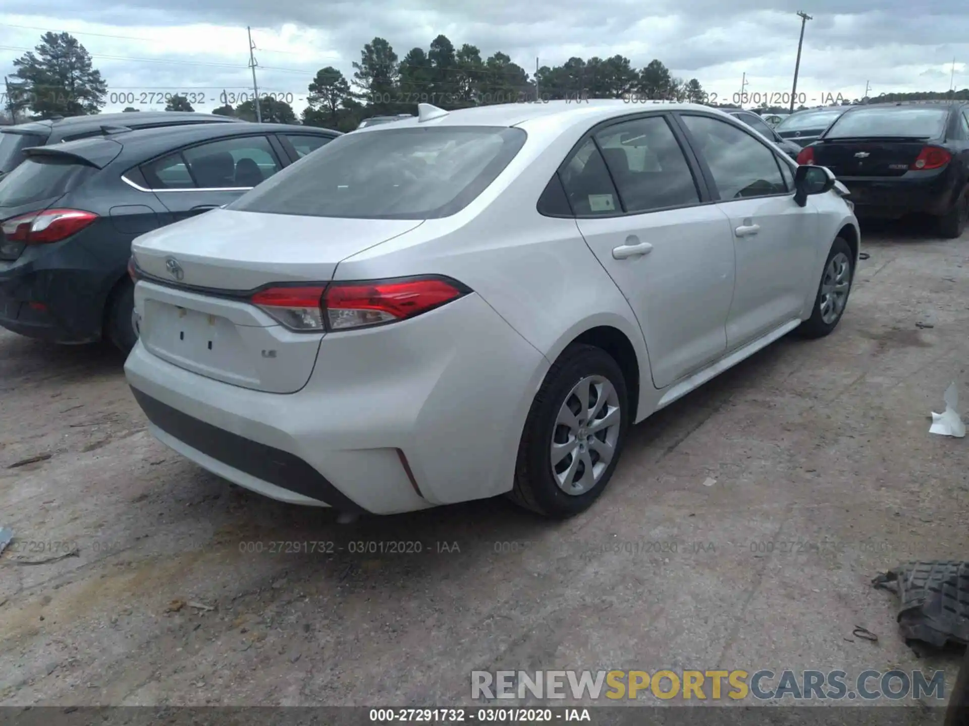 4 Photograph of a damaged car JTDEPRAE0LJ044871 TOYOTA COROLLA 2020