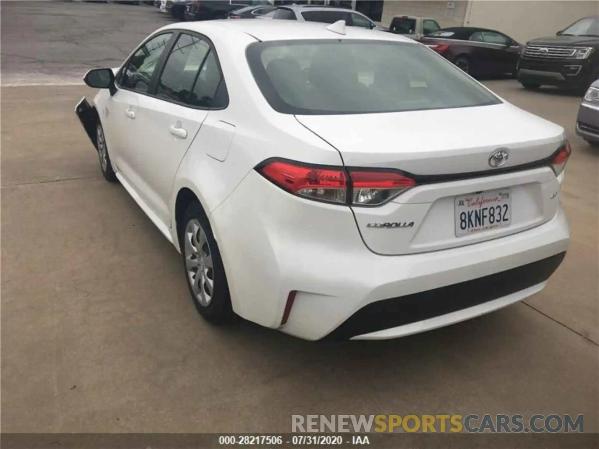 3 Photograph of a damaged car JTDEPRAE0LJ044921 TOYOTA COROLLA 2020