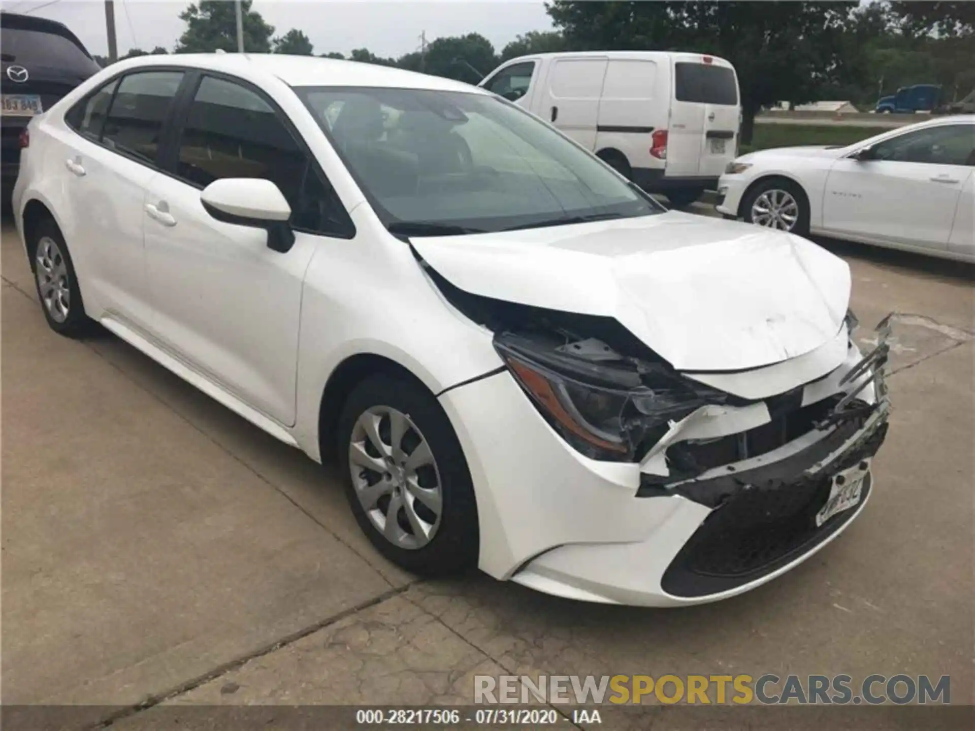 5 Photograph of a damaged car JTDEPRAE0LJ044921 TOYOTA COROLLA 2020