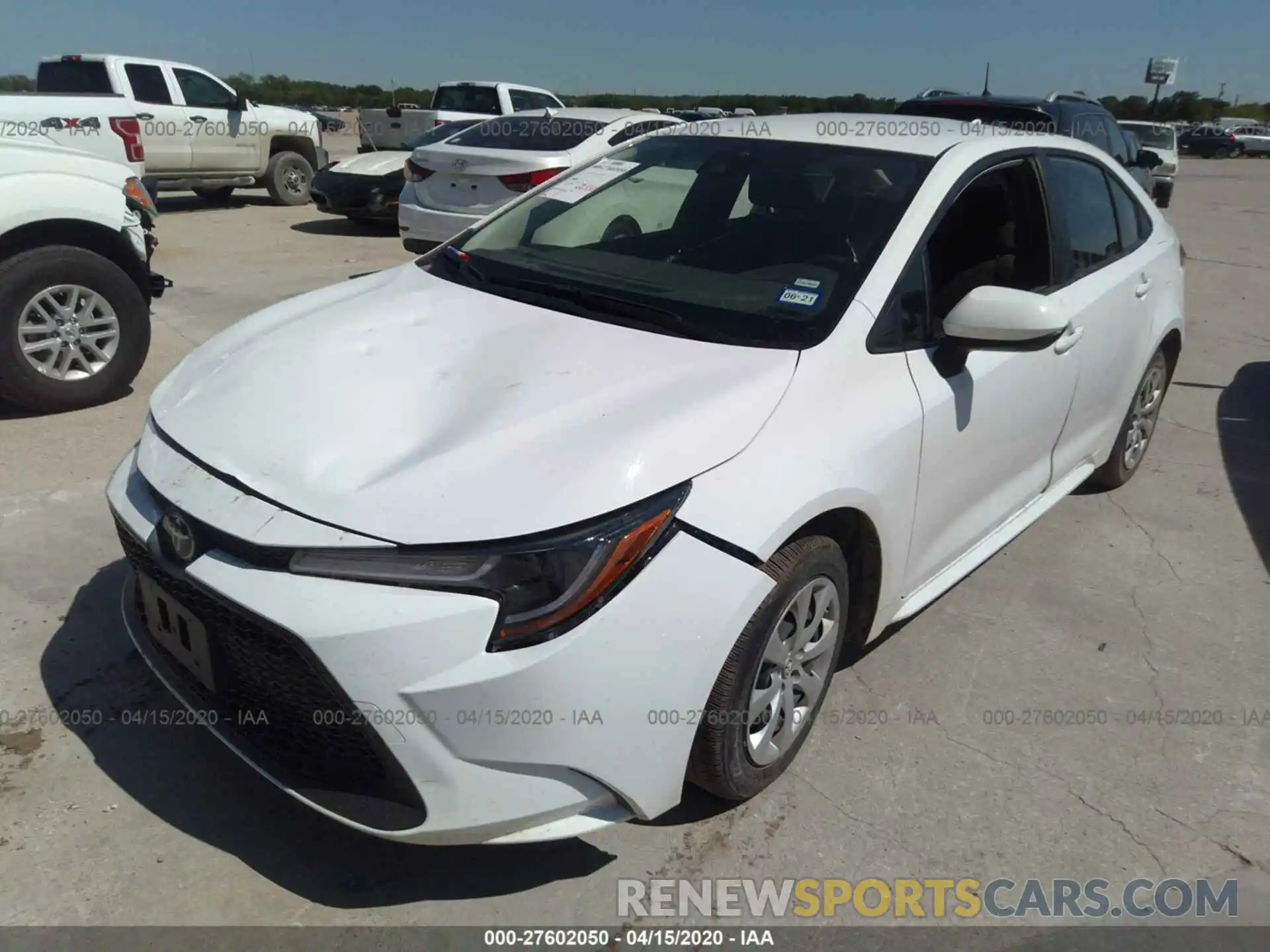 2 Photograph of a damaged car JTDEPRAE0LJ045051 TOYOTA COROLLA 2020