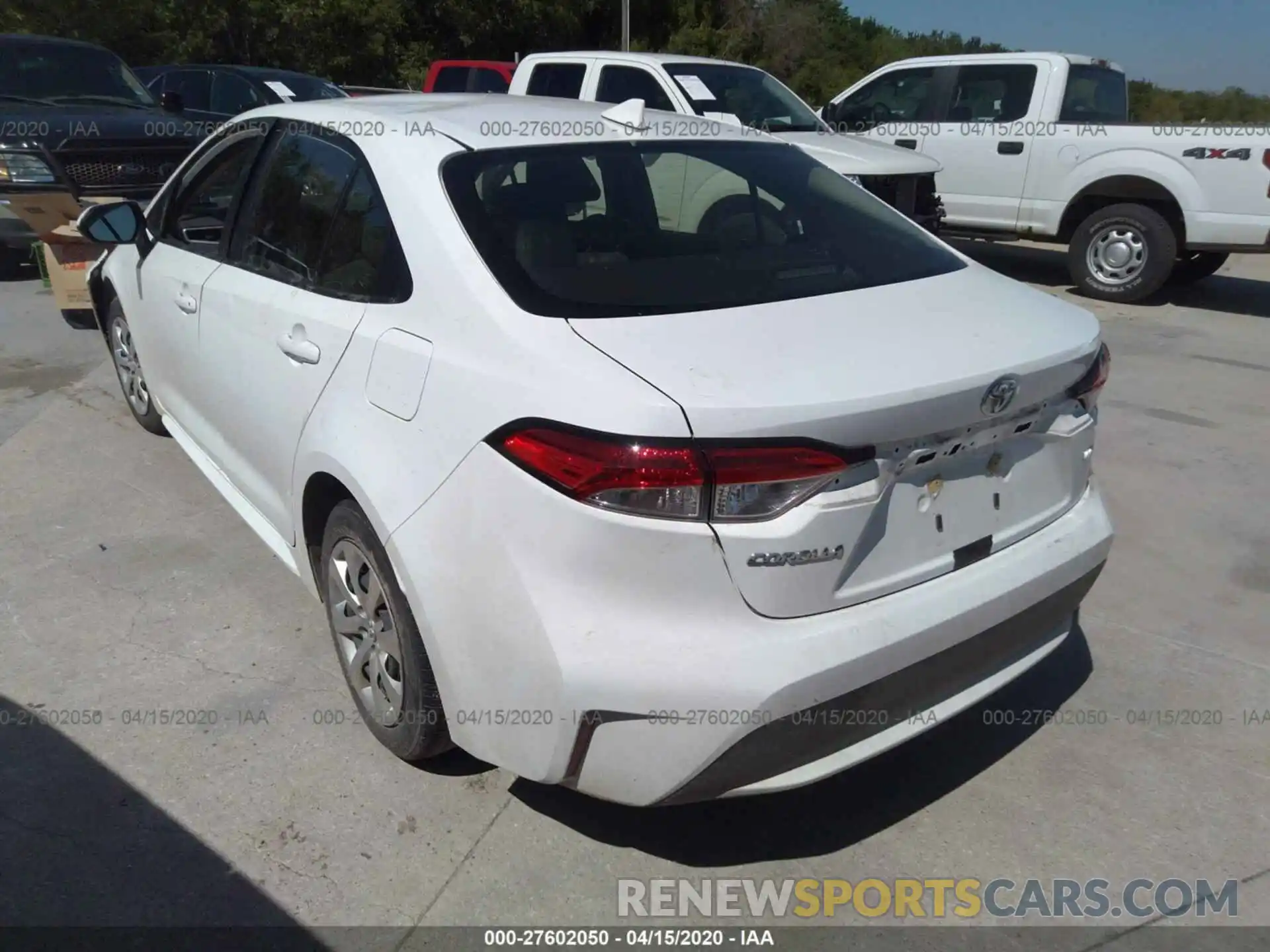 3 Photograph of a damaged car JTDEPRAE0LJ045051 TOYOTA COROLLA 2020