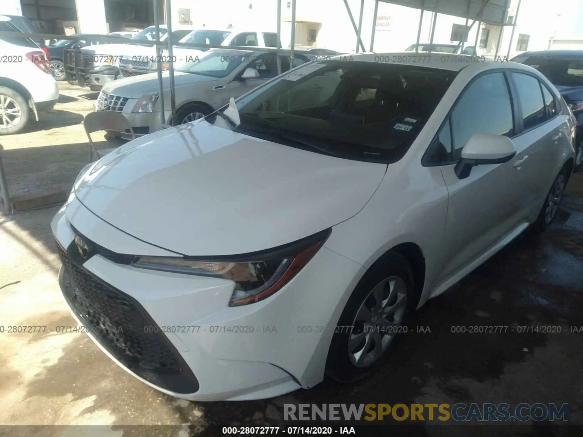 2 Photograph of a damaged car JTDEPRAE0LJ045373 TOYOTA COROLLA 2020