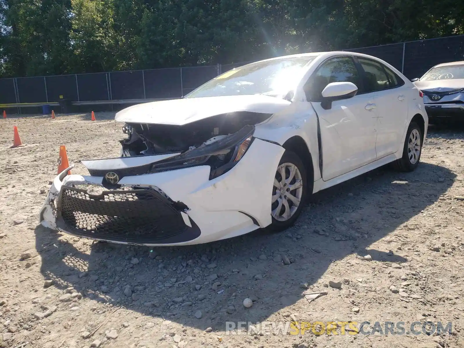 2 Photograph of a damaged car JTDEPRAE0LJ045390 TOYOTA COROLLA 2020