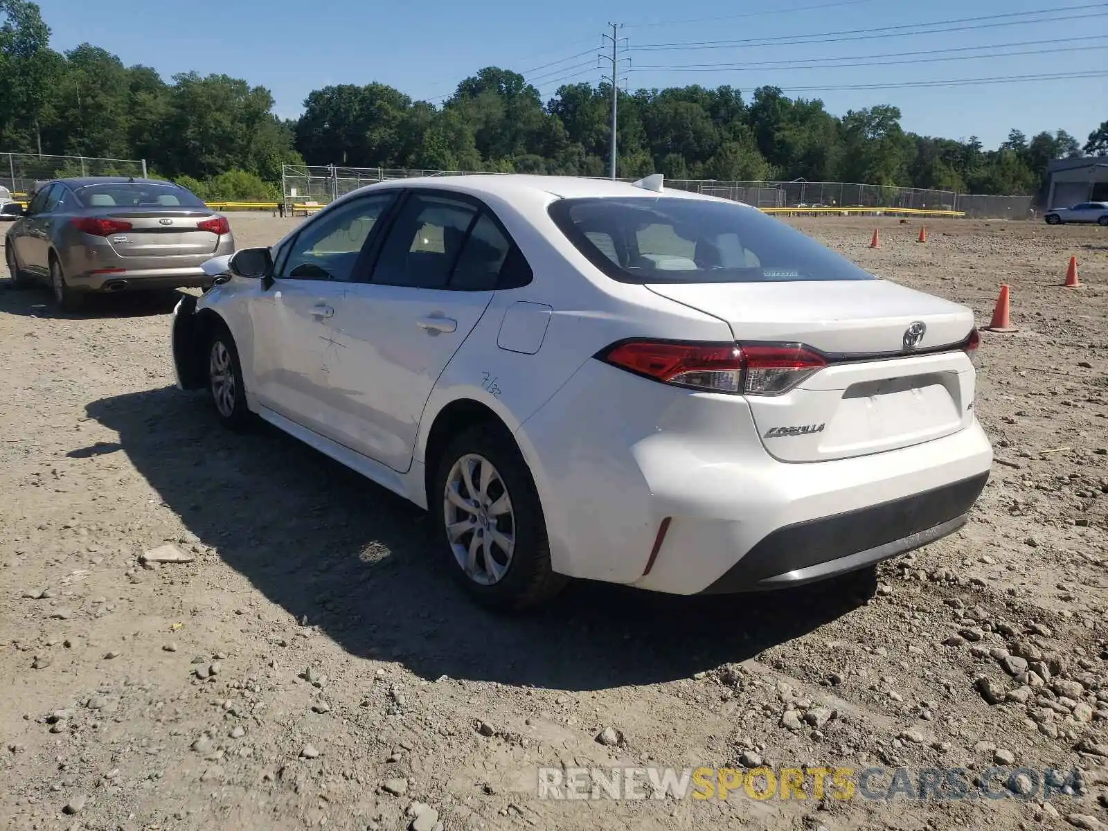 3 Photograph of a damaged car JTDEPRAE0LJ045390 TOYOTA COROLLA 2020