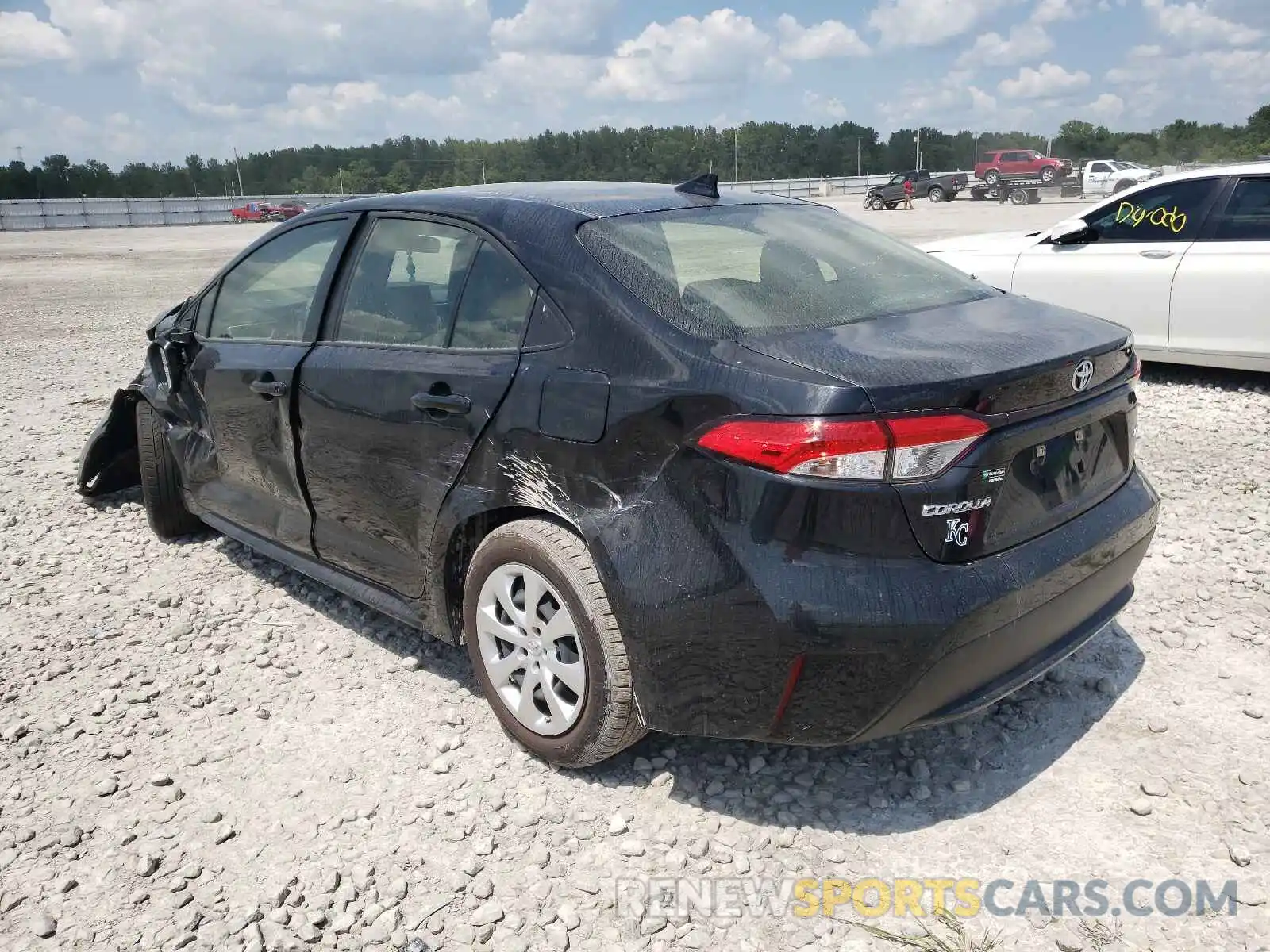 3 Photograph of a damaged car JTDEPRAE0LJ045731 TOYOTA COROLLA 2020