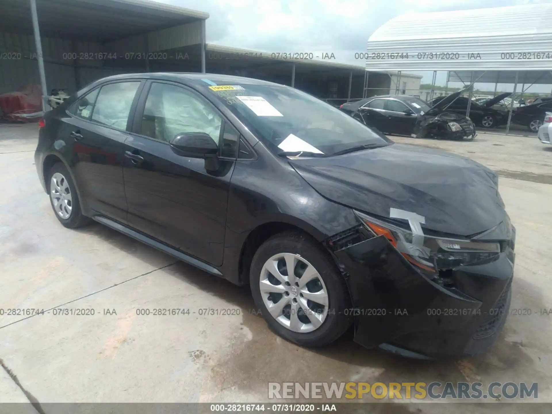 1 Photograph of a damaged car JTDEPRAE0LJ046474 TOYOTA COROLLA 2020