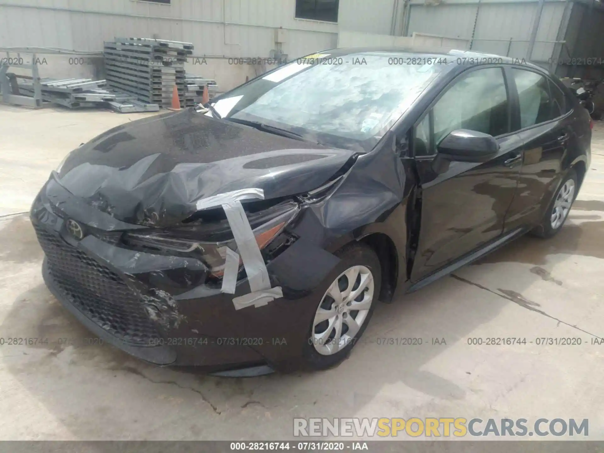 2 Photograph of a damaged car JTDEPRAE0LJ046474 TOYOTA COROLLA 2020