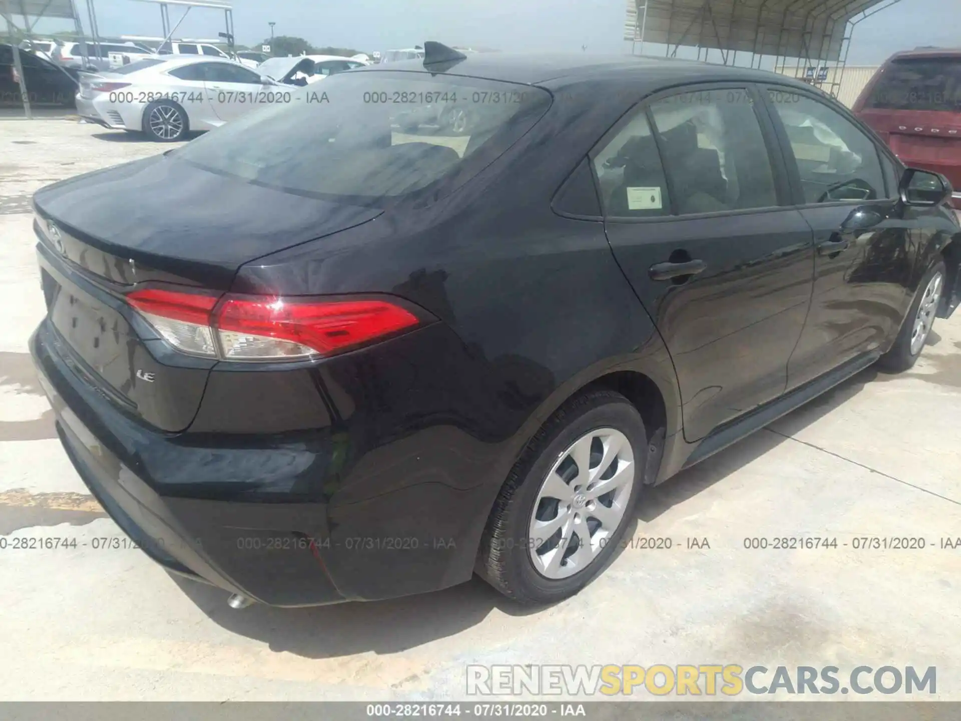 4 Photograph of a damaged car JTDEPRAE0LJ046474 TOYOTA COROLLA 2020