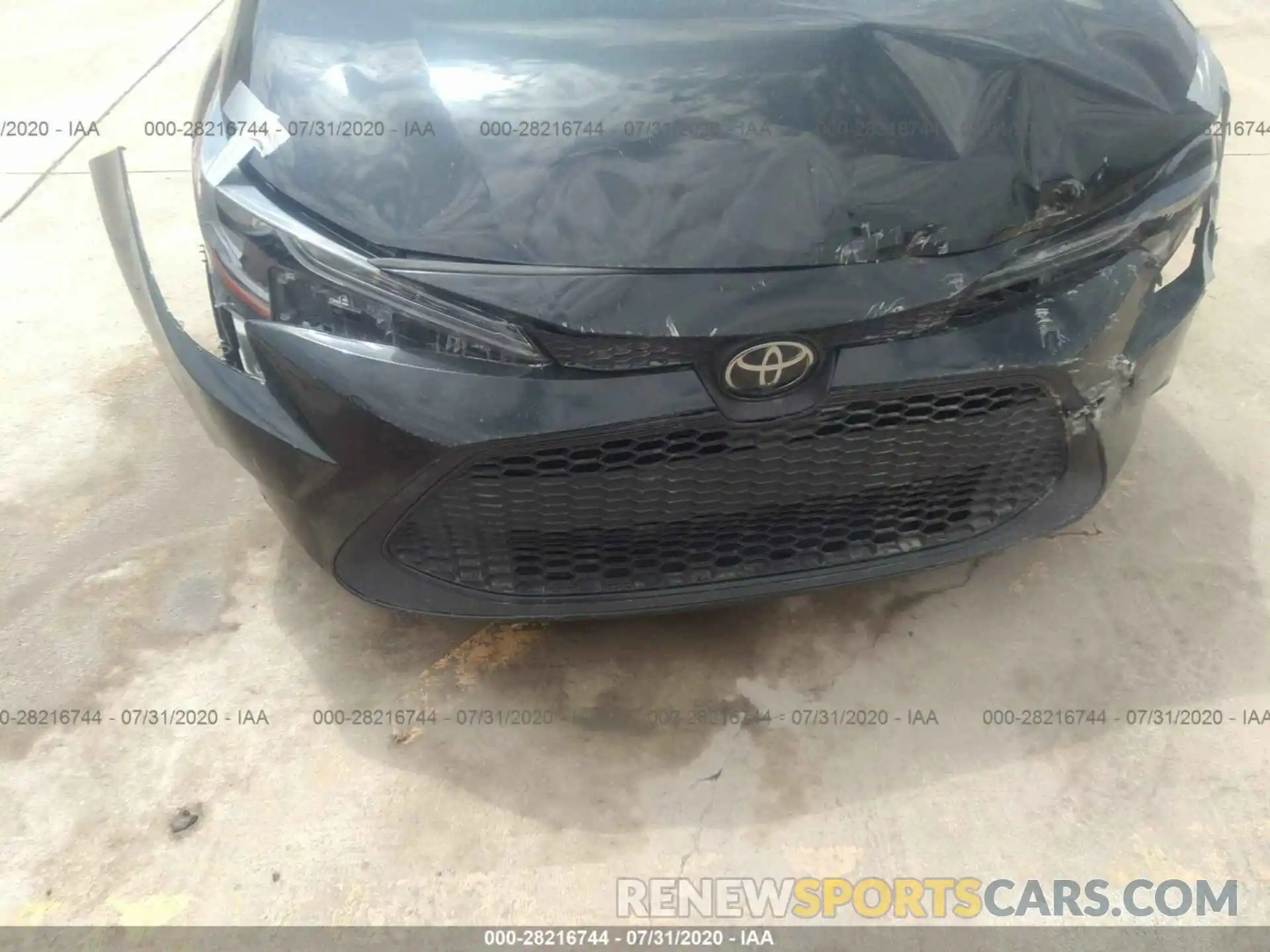 6 Photograph of a damaged car JTDEPRAE0LJ046474 TOYOTA COROLLA 2020