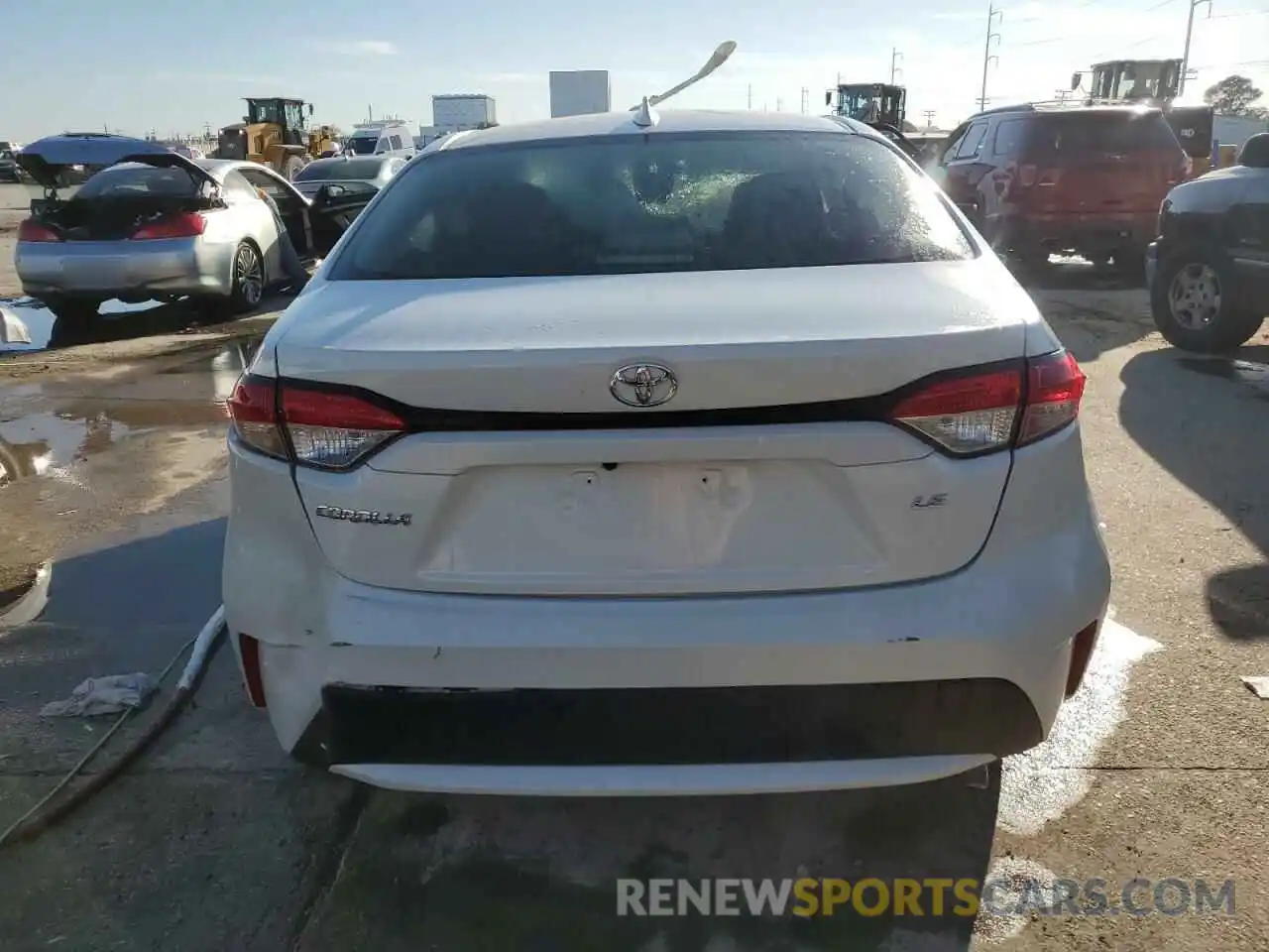 6 Photograph of a damaged car JTDEPRAE0LJ046653 TOYOTA COROLLA 2020