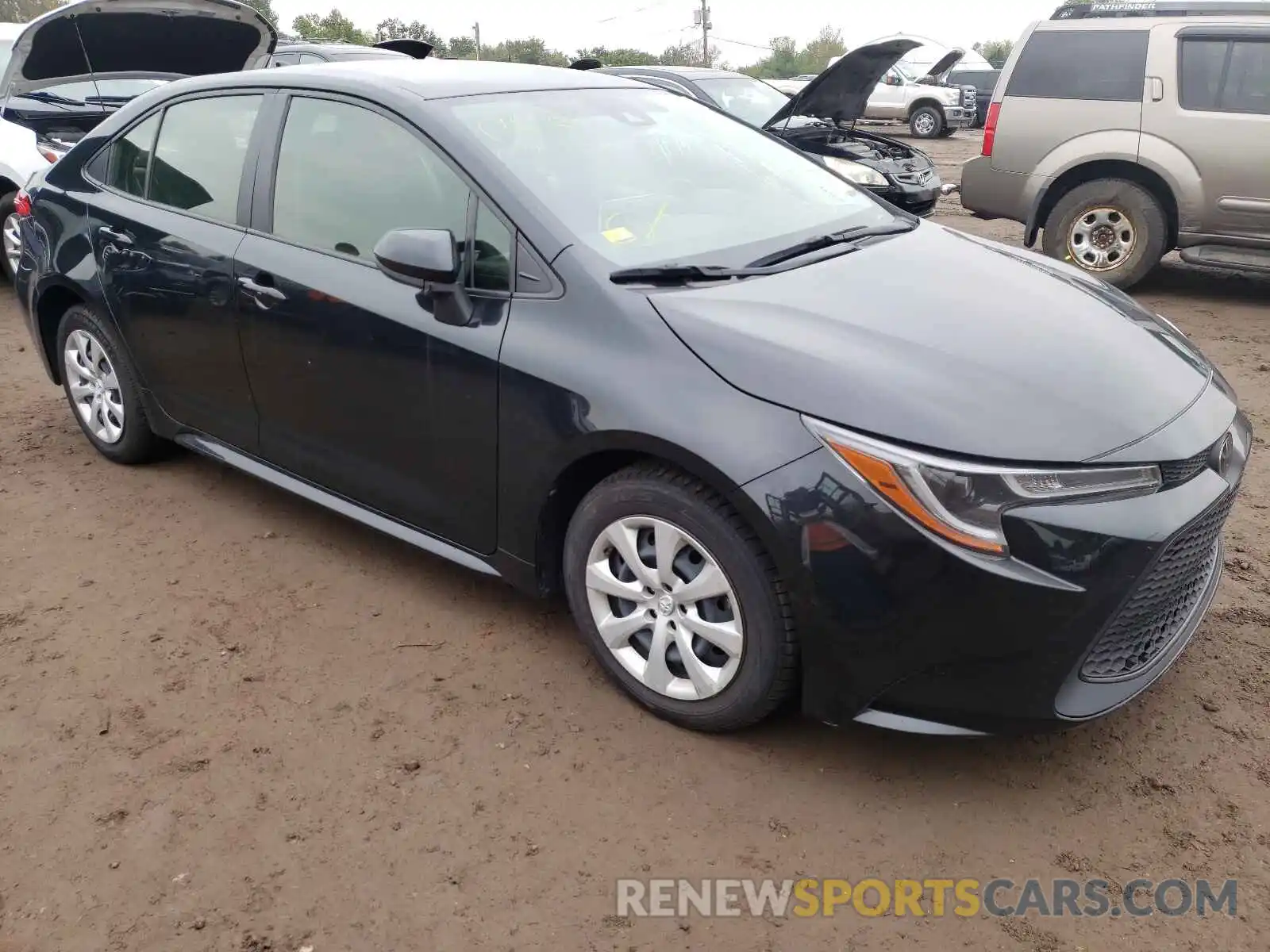 1 Photograph of a damaged car JTDEPRAE0LJ046748 TOYOTA COROLLA 2020