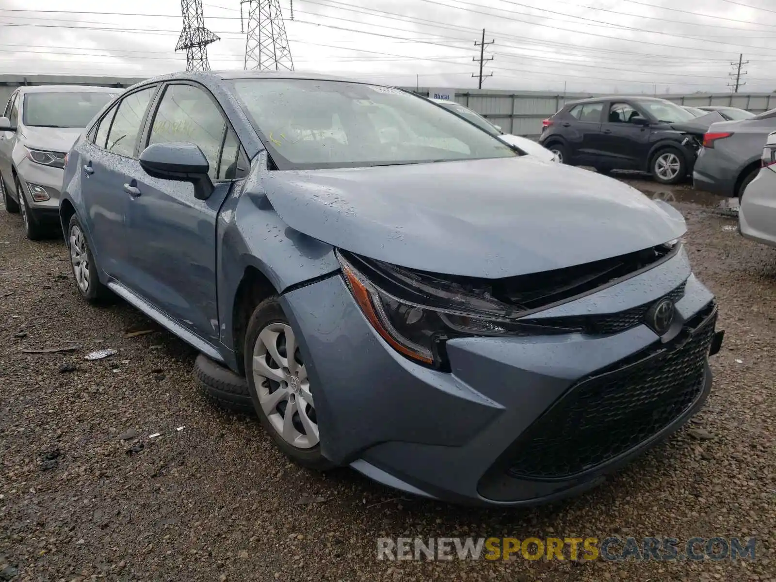 1 Photograph of a damaged car JTDEPRAE0LJ046779 TOYOTA COROLLA 2020