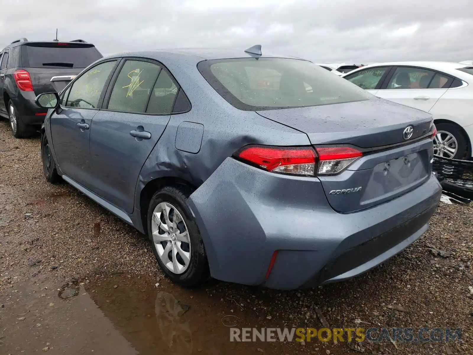 3 Photograph of a damaged car JTDEPRAE0LJ046779 TOYOTA COROLLA 2020