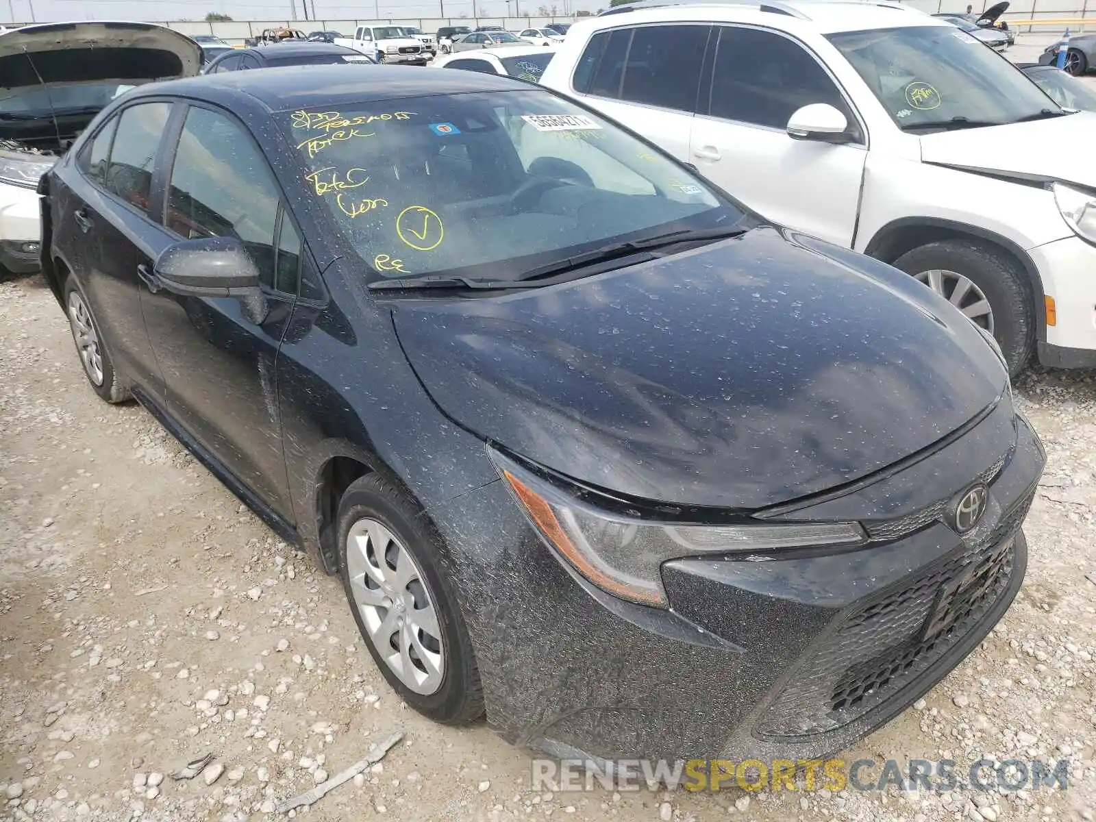 1 Photograph of a damaged car JTDEPRAE0LJ046796 TOYOTA COROLLA 2020