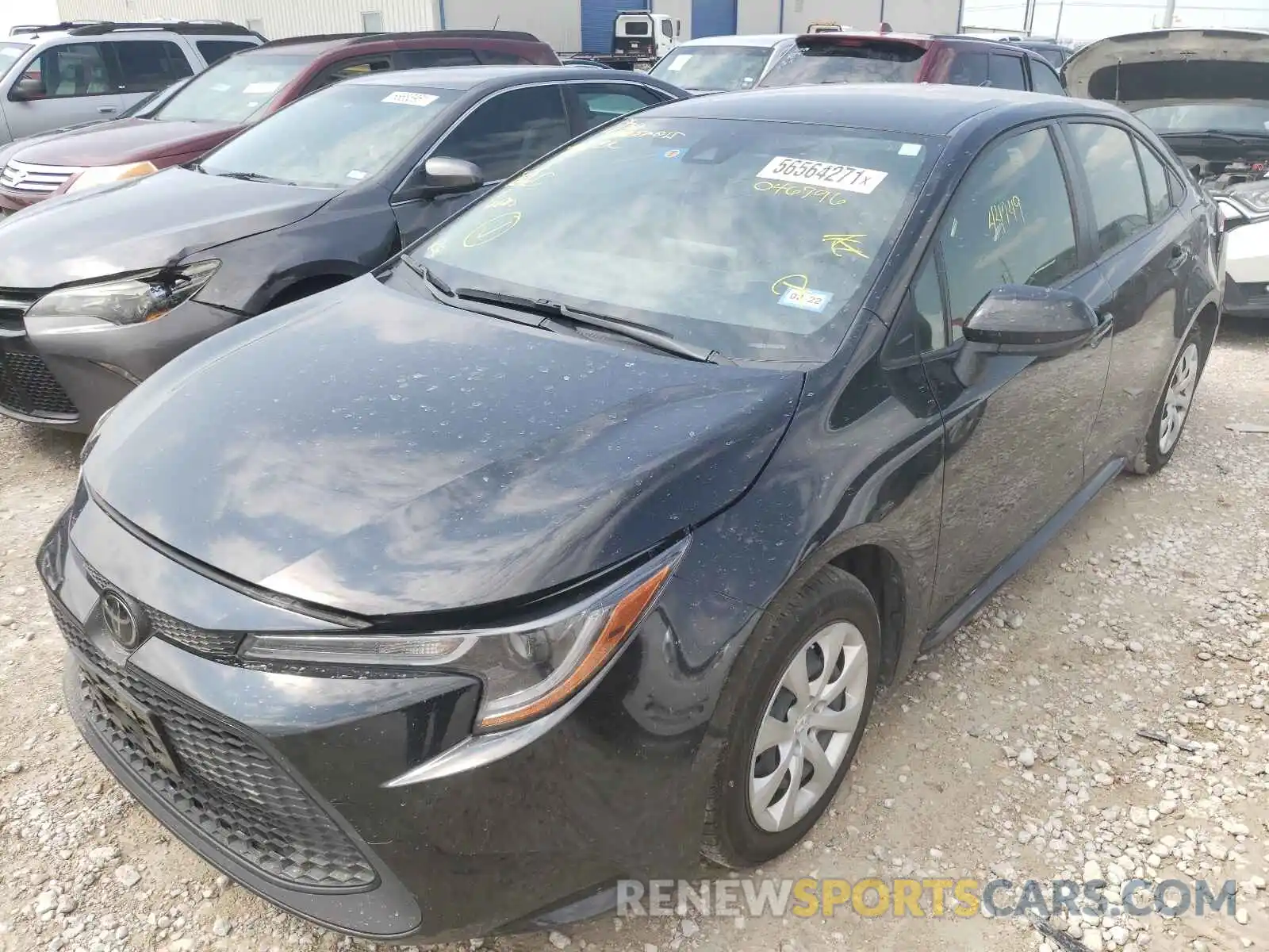 2 Photograph of a damaged car JTDEPRAE0LJ046796 TOYOTA COROLLA 2020