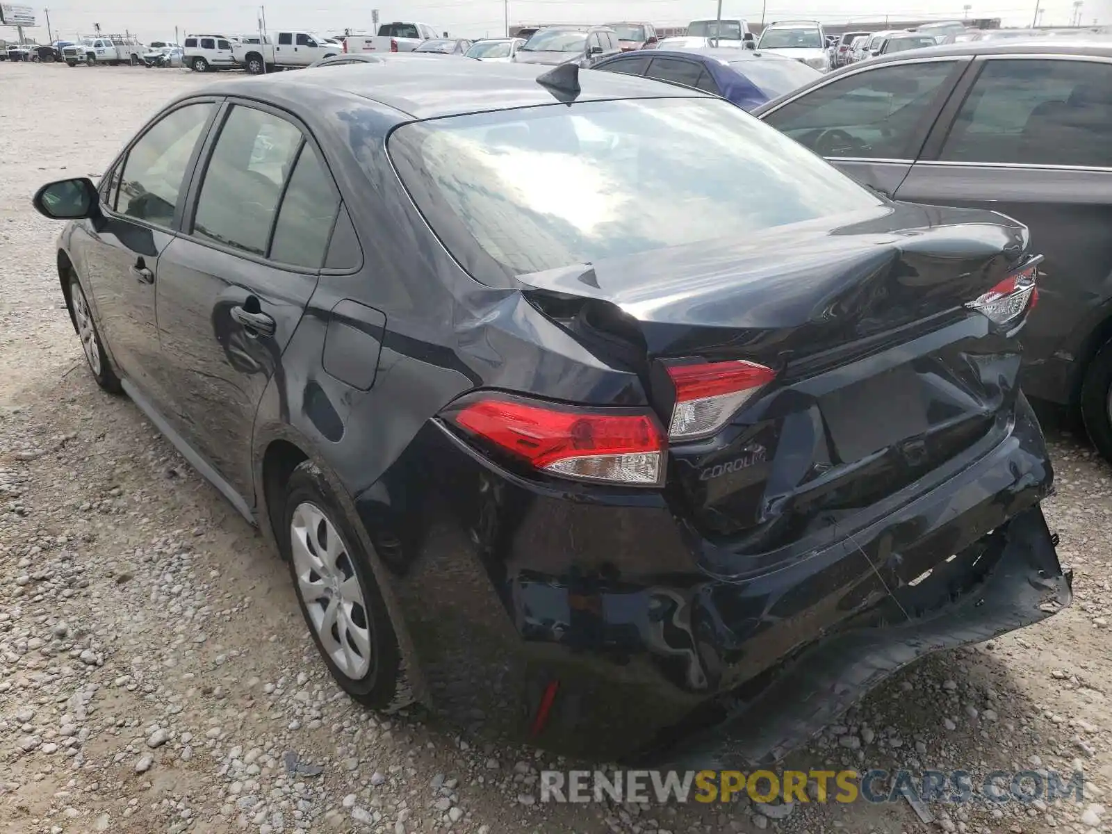 3 Photograph of a damaged car JTDEPRAE0LJ046796 TOYOTA COROLLA 2020