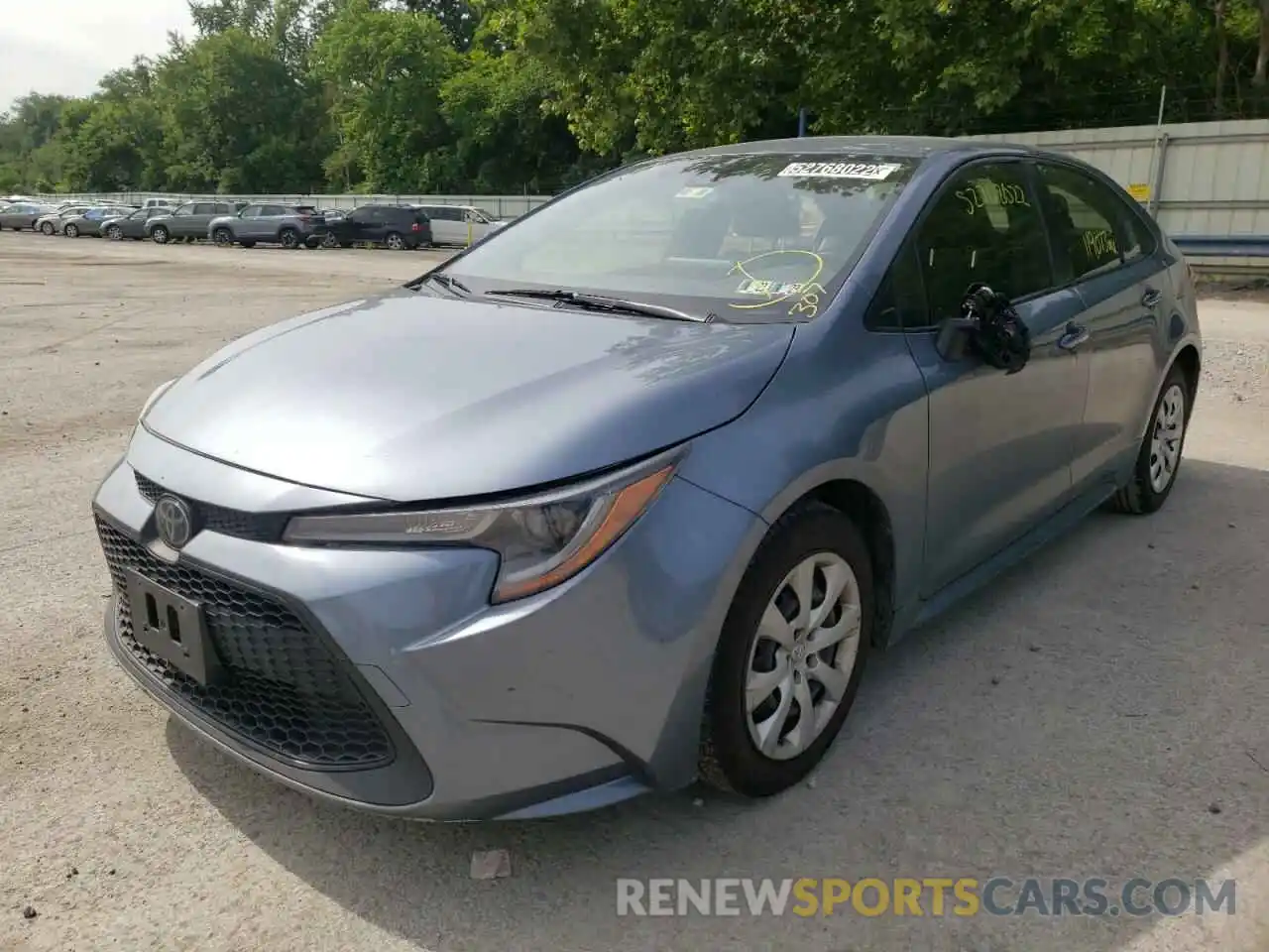 2 Photograph of a damaged car JTDEPRAE0LJ046927 TOYOTA COROLLA 2020