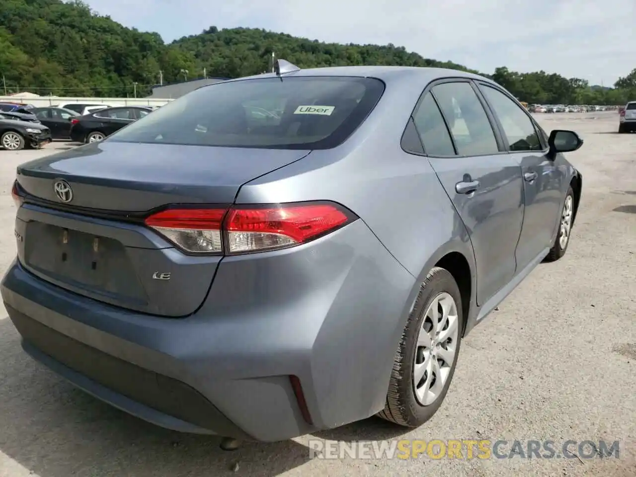 4 Photograph of a damaged car JTDEPRAE0LJ046927 TOYOTA COROLLA 2020