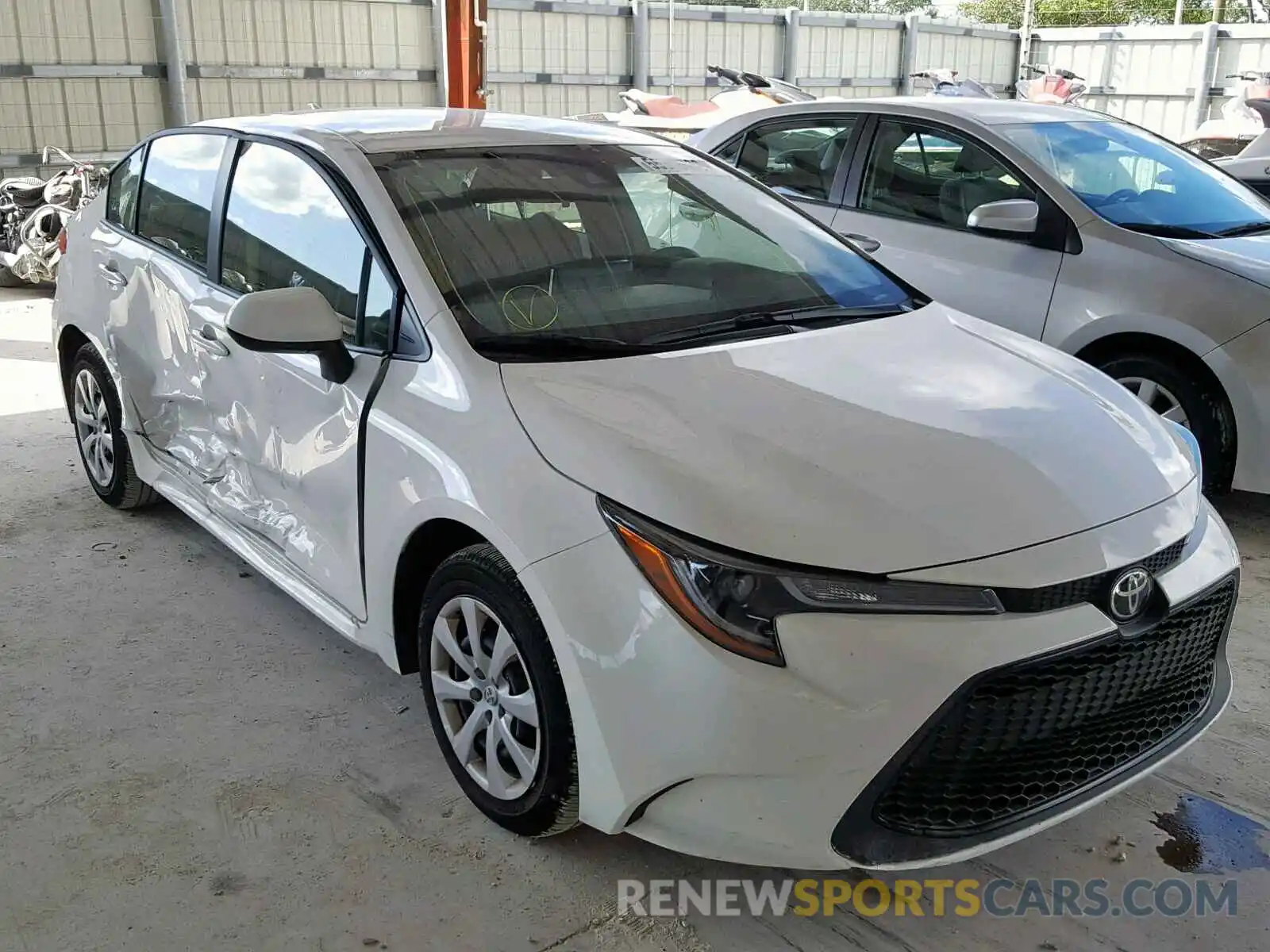 1 Photograph of a damaged car JTDEPRAE0LJ047074 TOYOTA COROLLA 2020