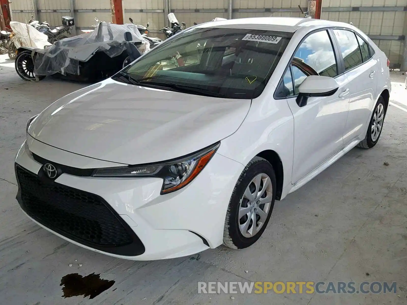 2 Photograph of a damaged car JTDEPRAE0LJ047074 TOYOTA COROLLA 2020