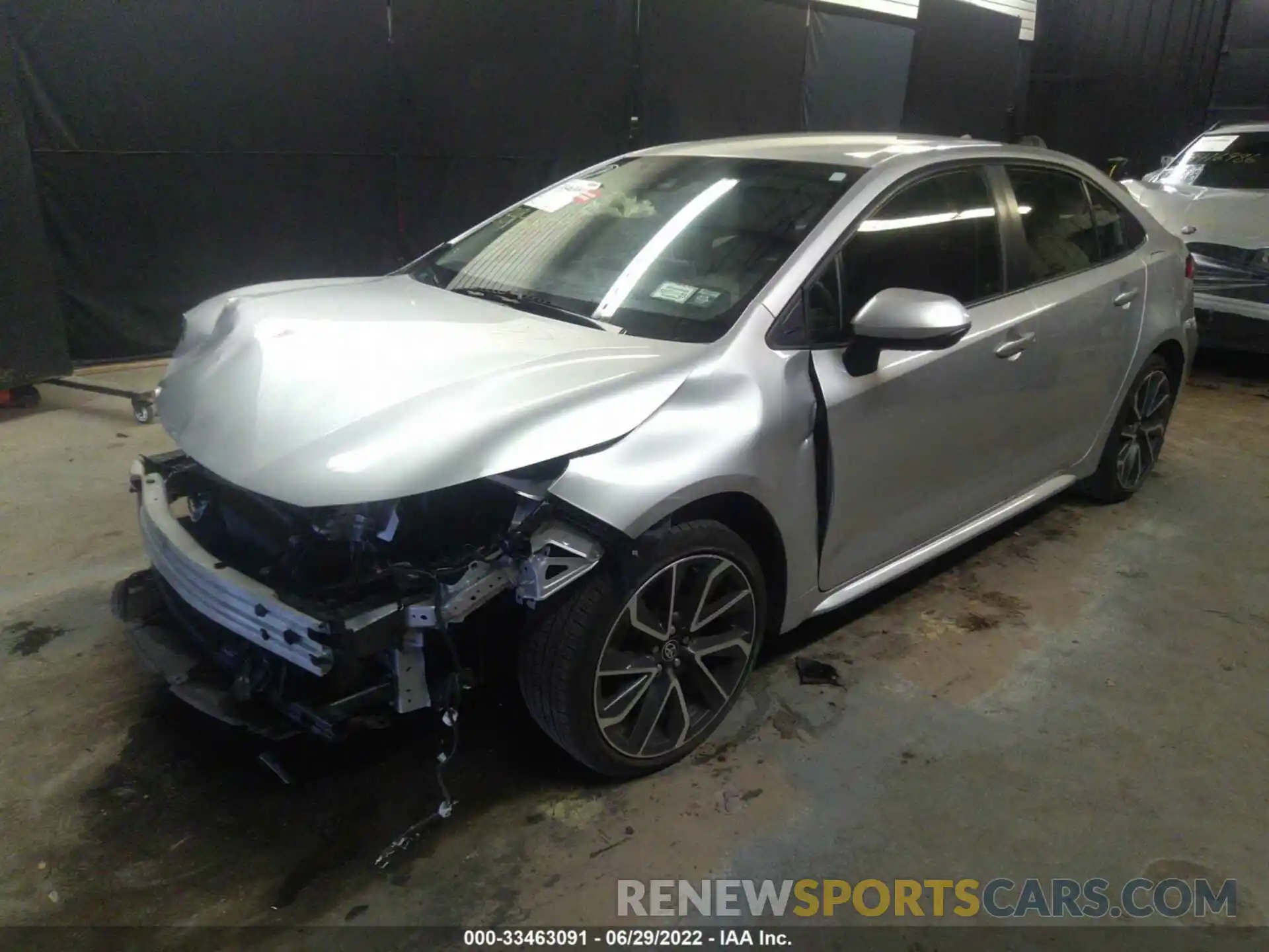 2 Photograph of a damaged car JTDEPRAE0LJ047186 TOYOTA COROLLA 2020