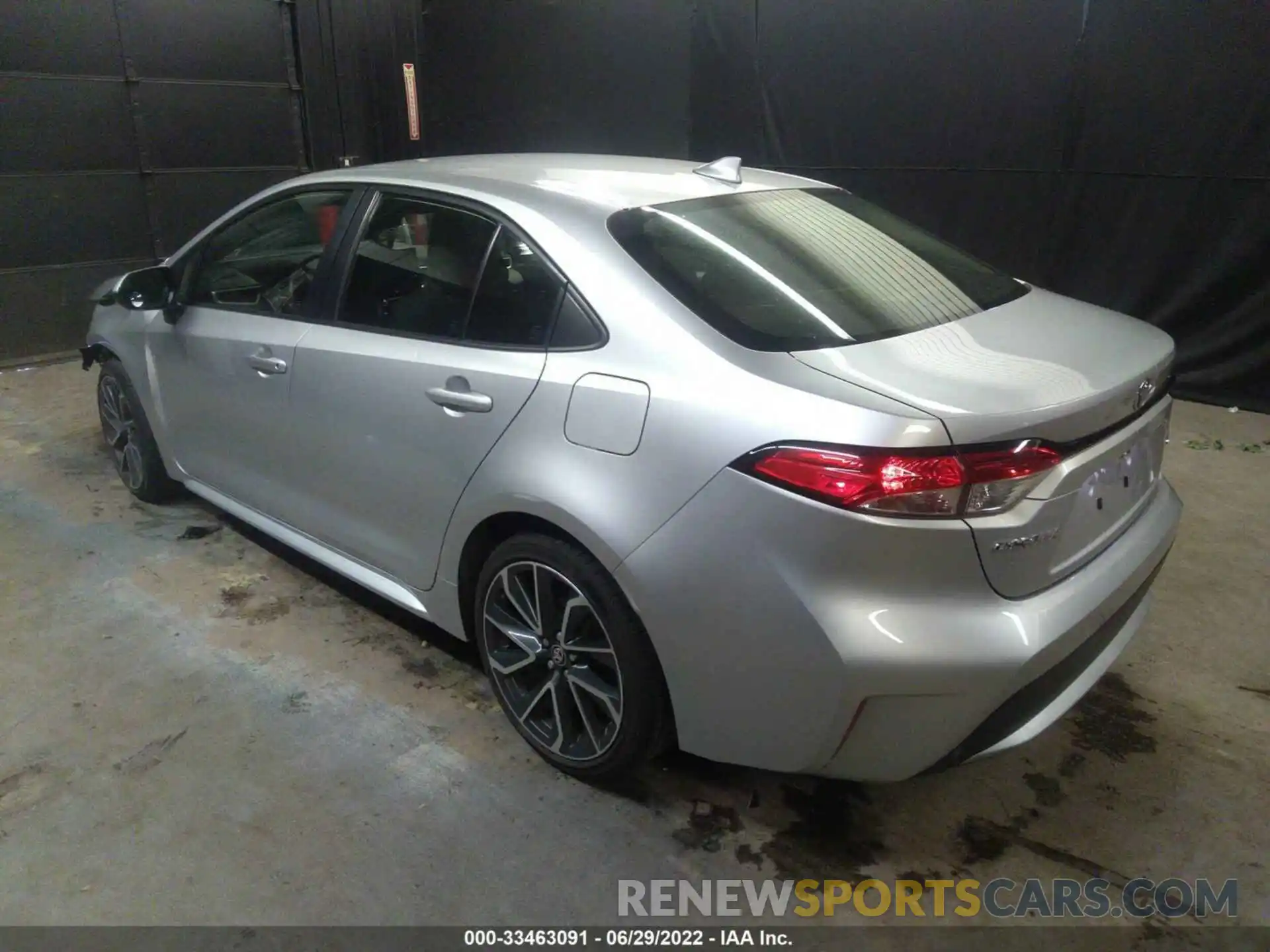 3 Photograph of a damaged car JTDEPRAE0LJ047186 TOYOTA COROLLA 2020