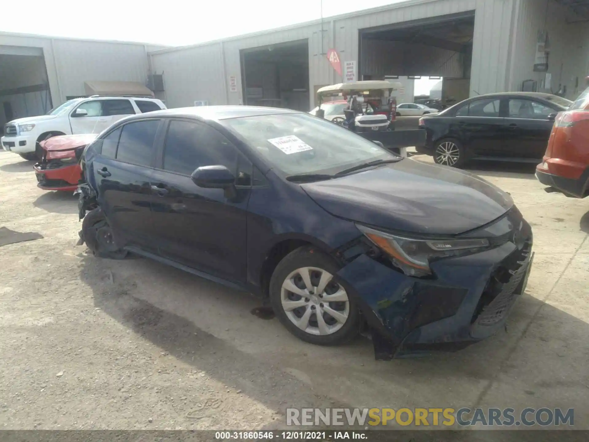 1 Photograph of a damaged car JTDEPRAE0LJ047995 TOYOTA COROLLA 2020