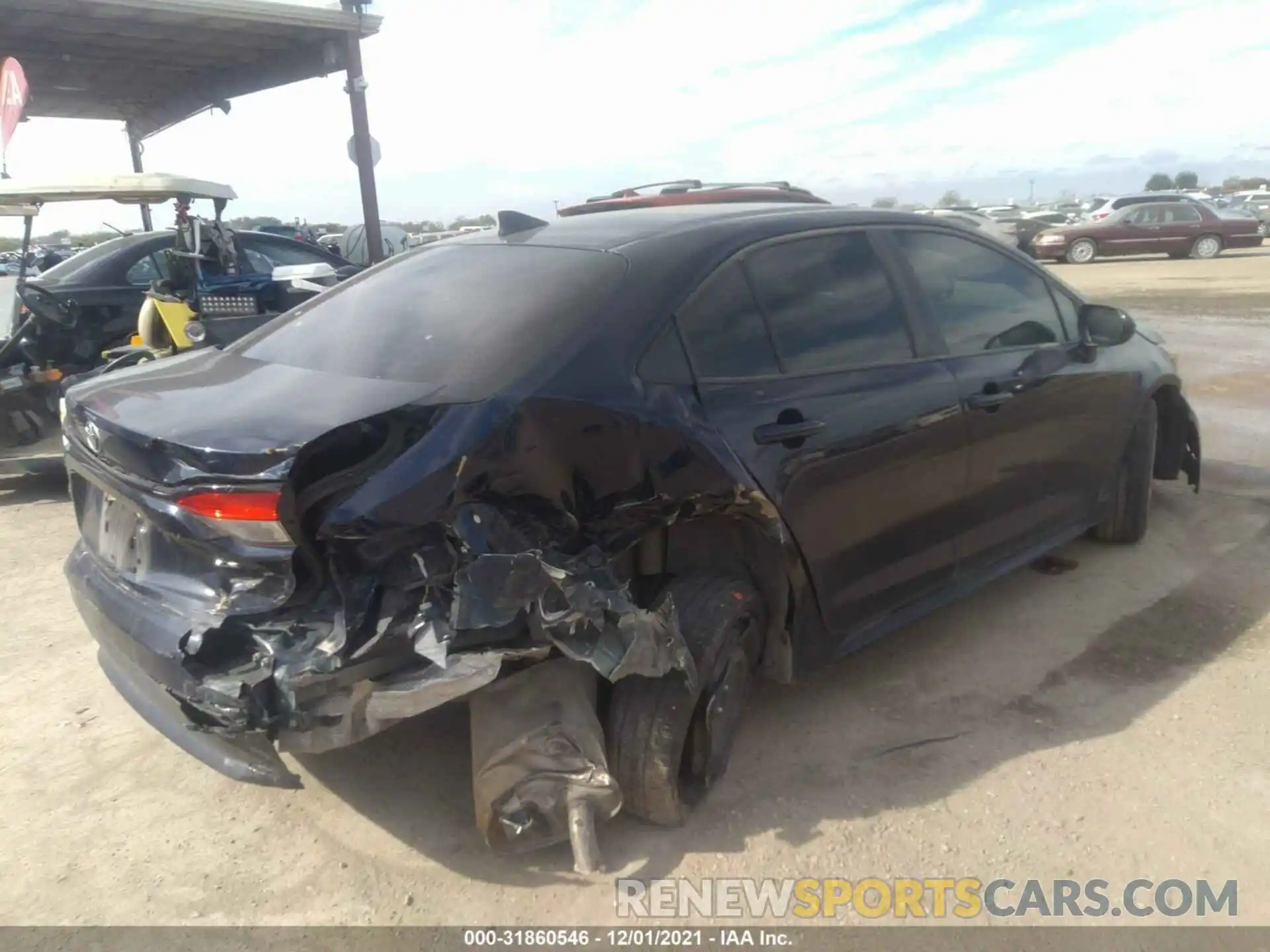 4 Photograph of a damaged car JTDEPRAE0LJ047995 TOYOTA COROLLA 2020