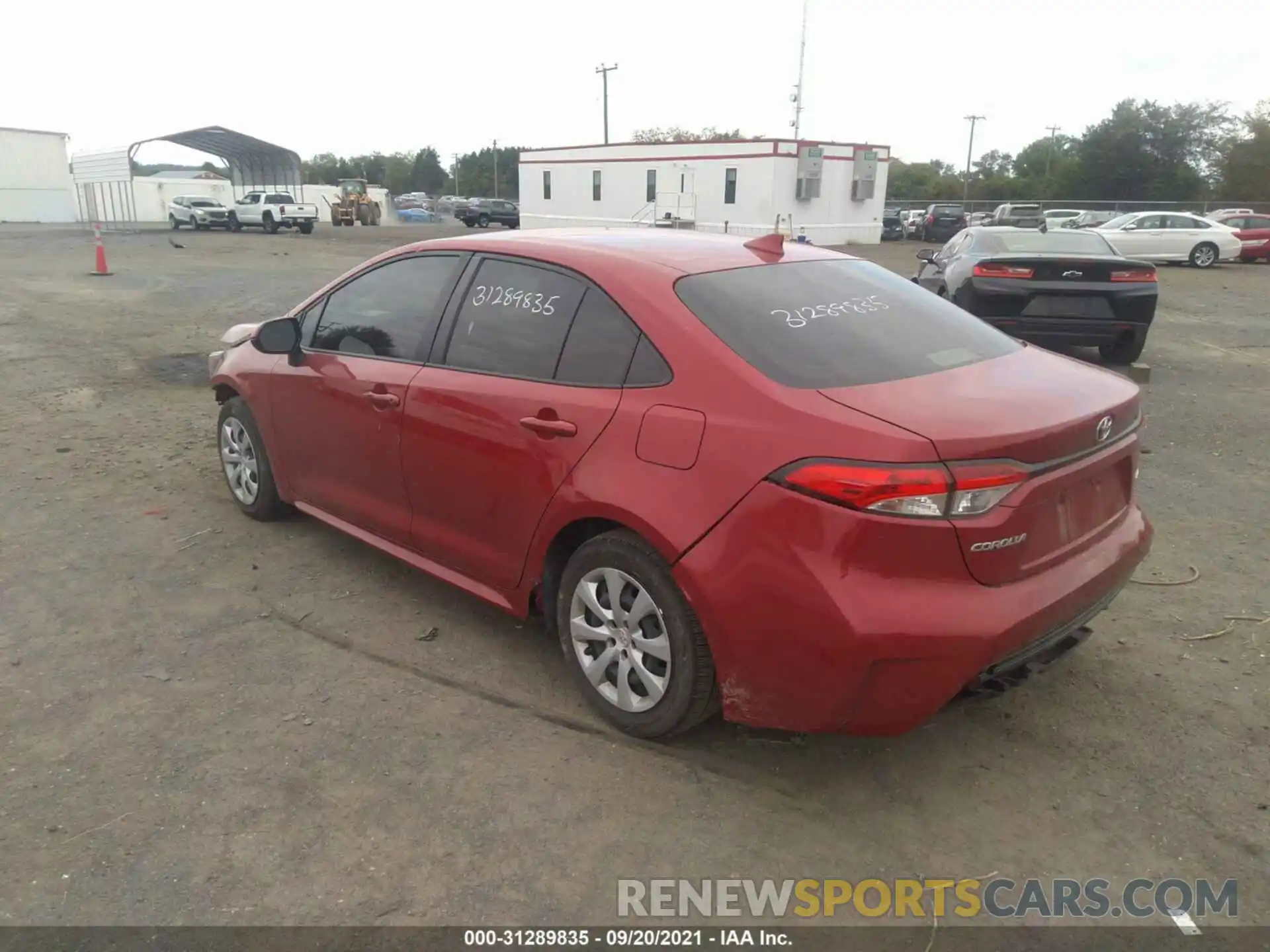 3 Photograph of a damaged car JTDEPRAE0LJ048175 TOYOTA COROLLA 2020