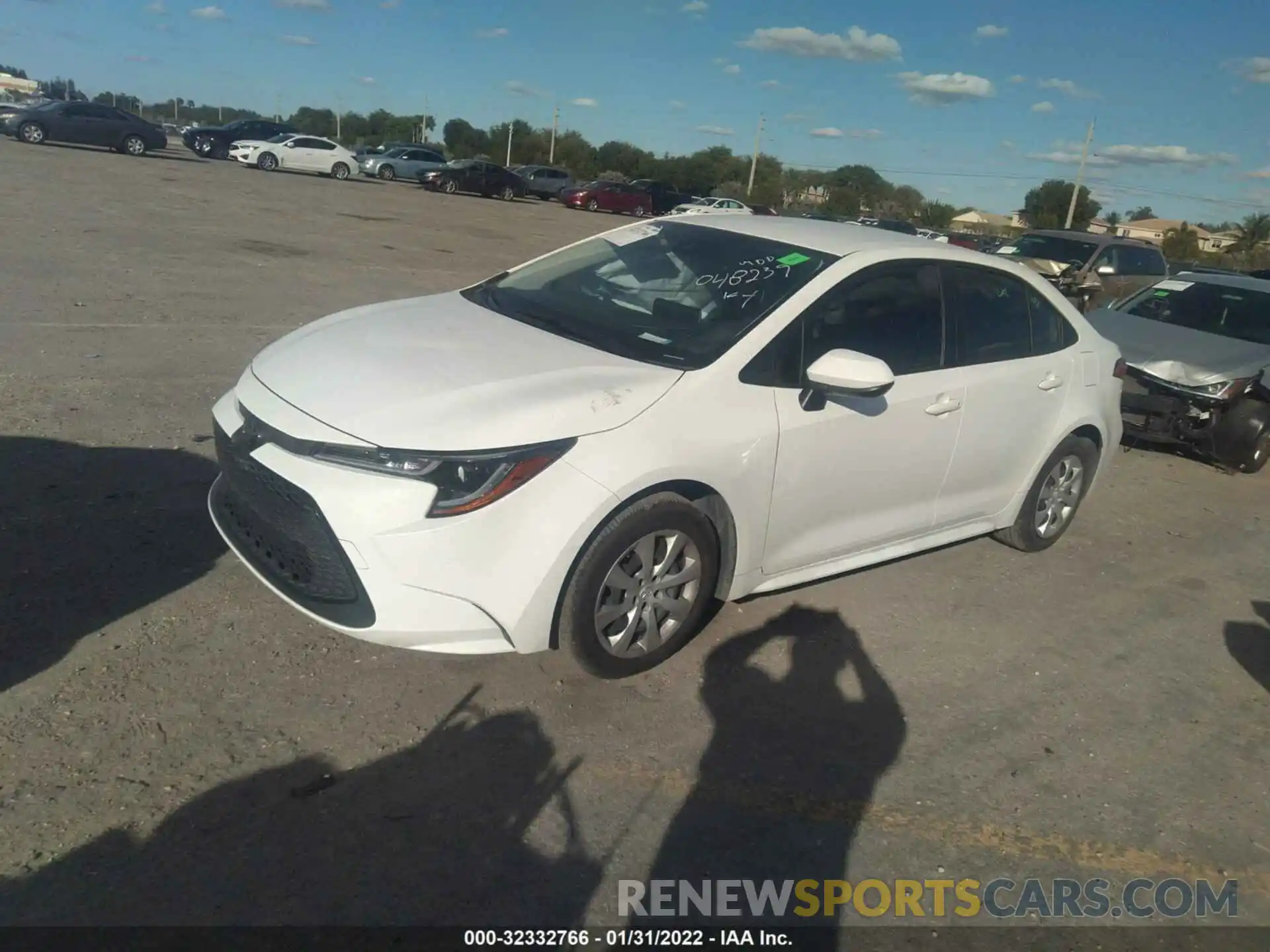 2 Photograph of a damaged car JTDEPRAE0LJ048239 TOYOTA COROLLA 2020