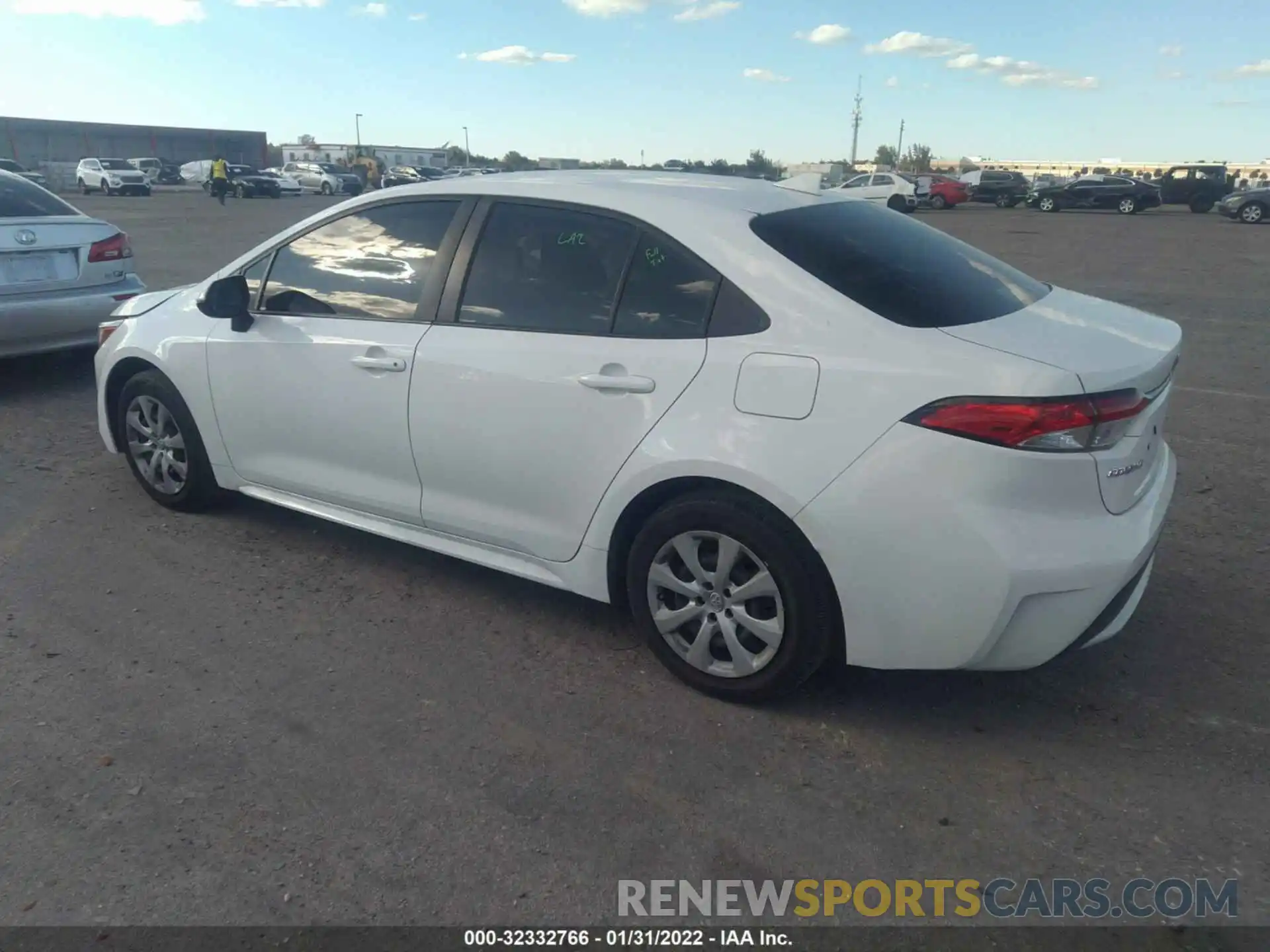 3 Photograph of a damaged car JTDEPRAE0LJ048239 TOYOTA COROLLA 2020