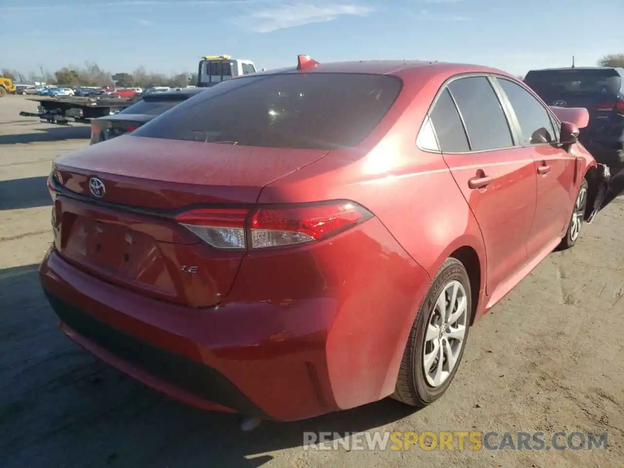 4 Photograph of a damaged car JTDEPRAE0LJ048533 TOYOTA COROLLA 2020