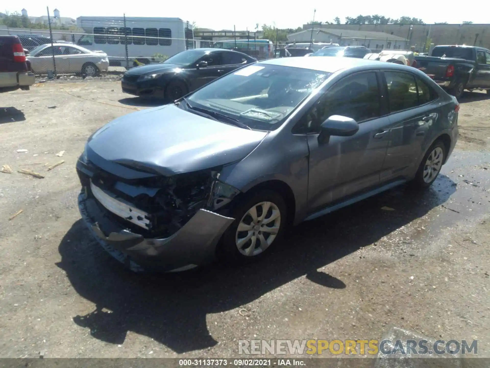 2 Photograph of a damaged car JTDEPRAE0LJ048564 TOYOTA COROLLA 2020