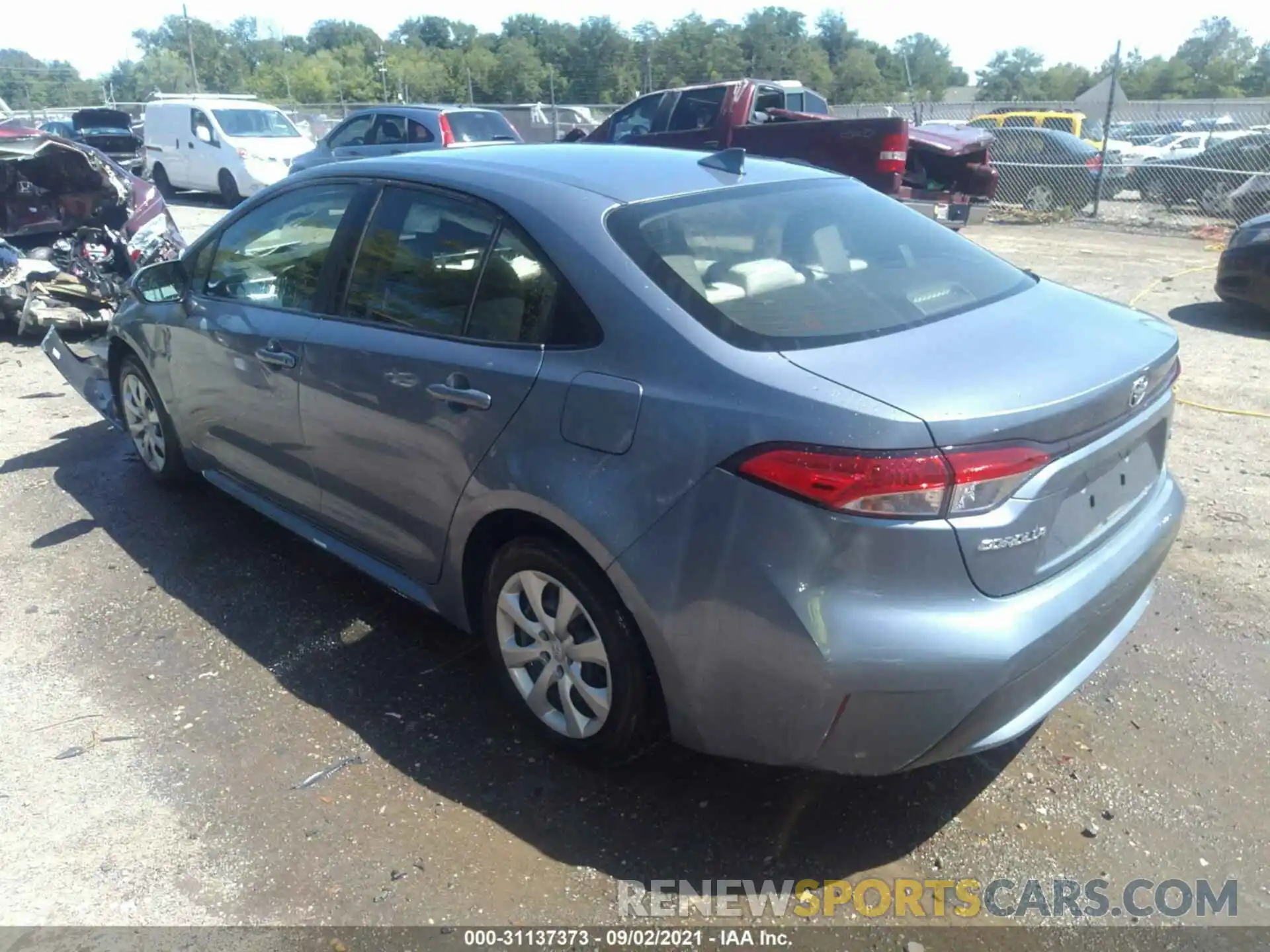 3 Photograph of a damaged car JTDEPRAE0LJ048564 TOYOTA COROLLA 2020