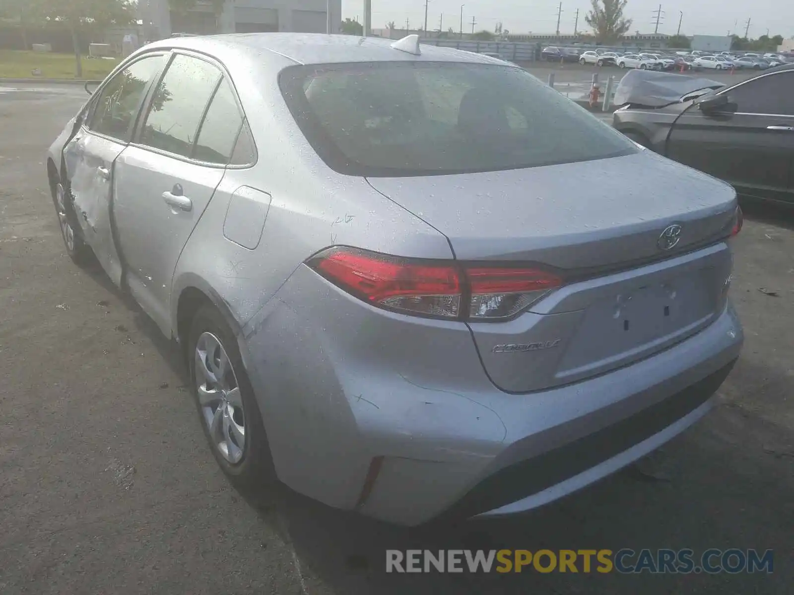 3 Photograph of a damaged car JTDEPRAE0LJ048600 TOYOTA COROLLA 2020