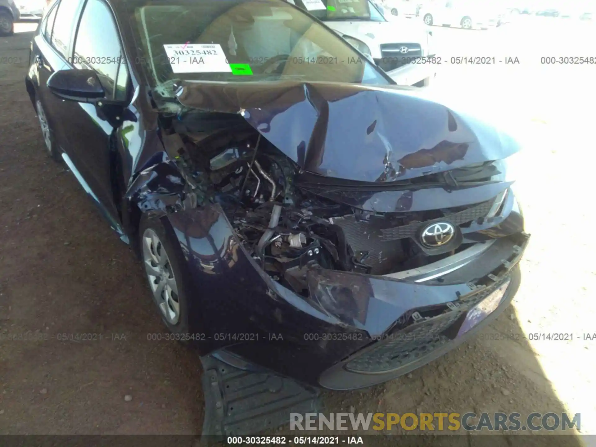 6 Photograph of a damaged car JTDEPRAE0LJ048824 TOYOTA COROLLA 2020