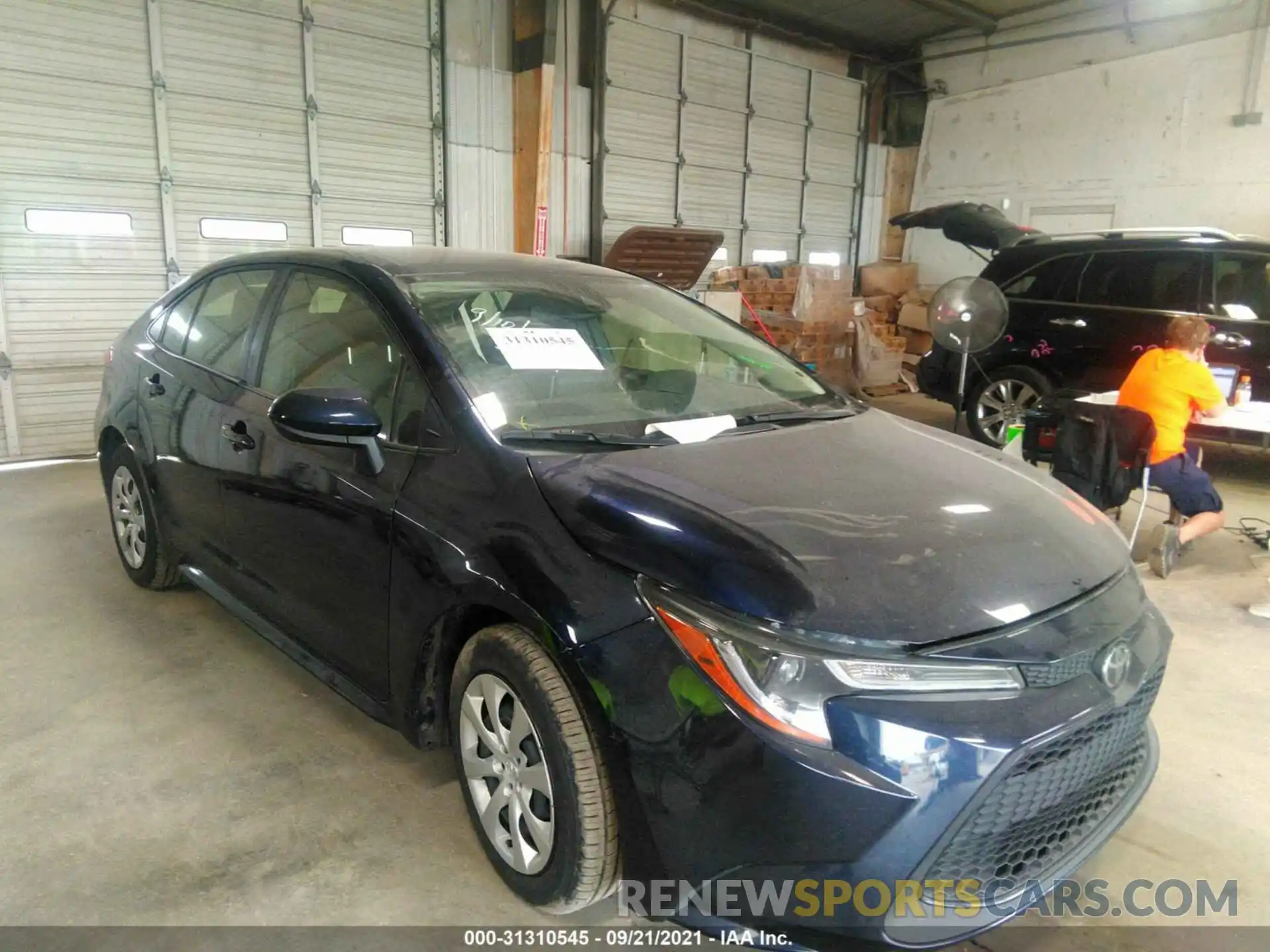 1 Photograph of a damaged car JTDEPRAE0LJ049004 TOYOTA COROLLA 2020