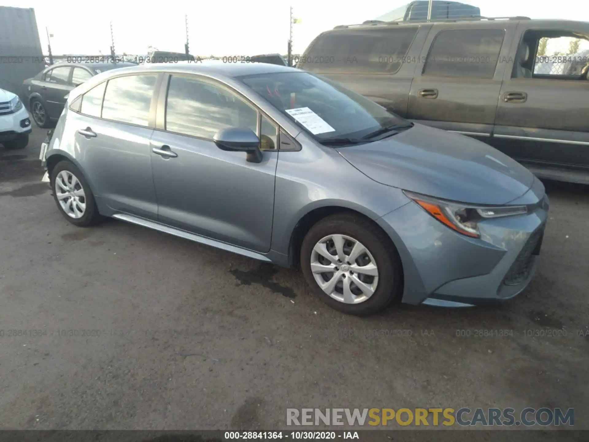 1 Photograph of a damaged car JTDEPRAE0LJ049164 TOYOTA COROLLA 2020