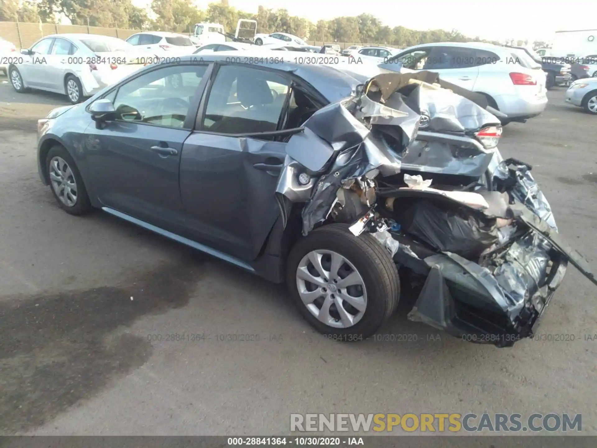 3 Photograph of a damaged car JTDEPRAE0LJ049164 TOYOTA COROLLA 2020