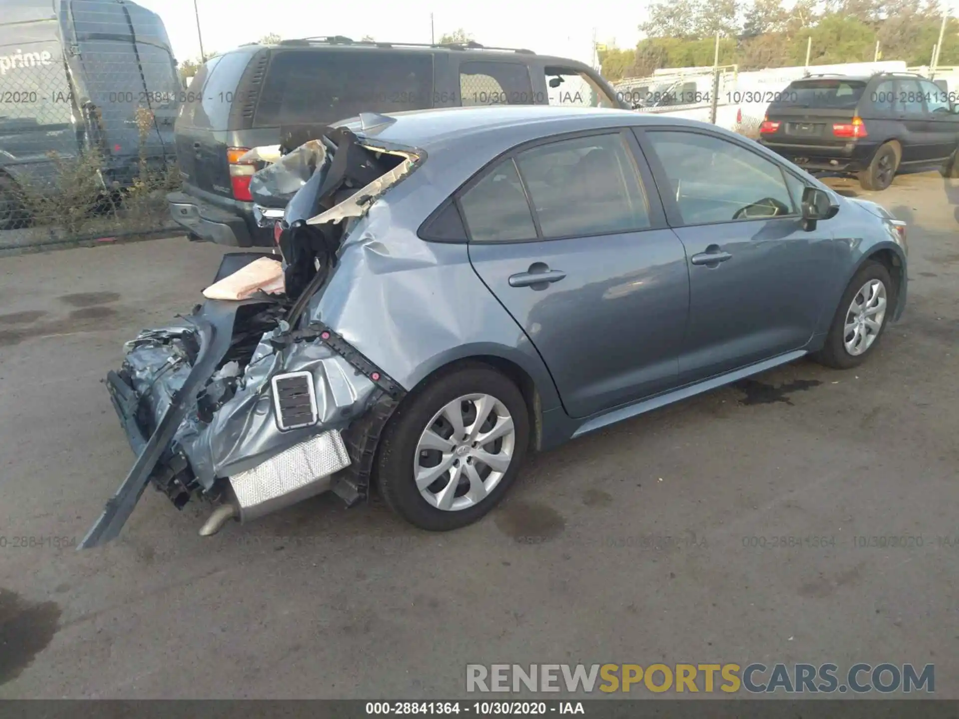 4 Photograph of a damaged car JTDEPRAE0LJ049164 TOYOTA COROLLA 2020