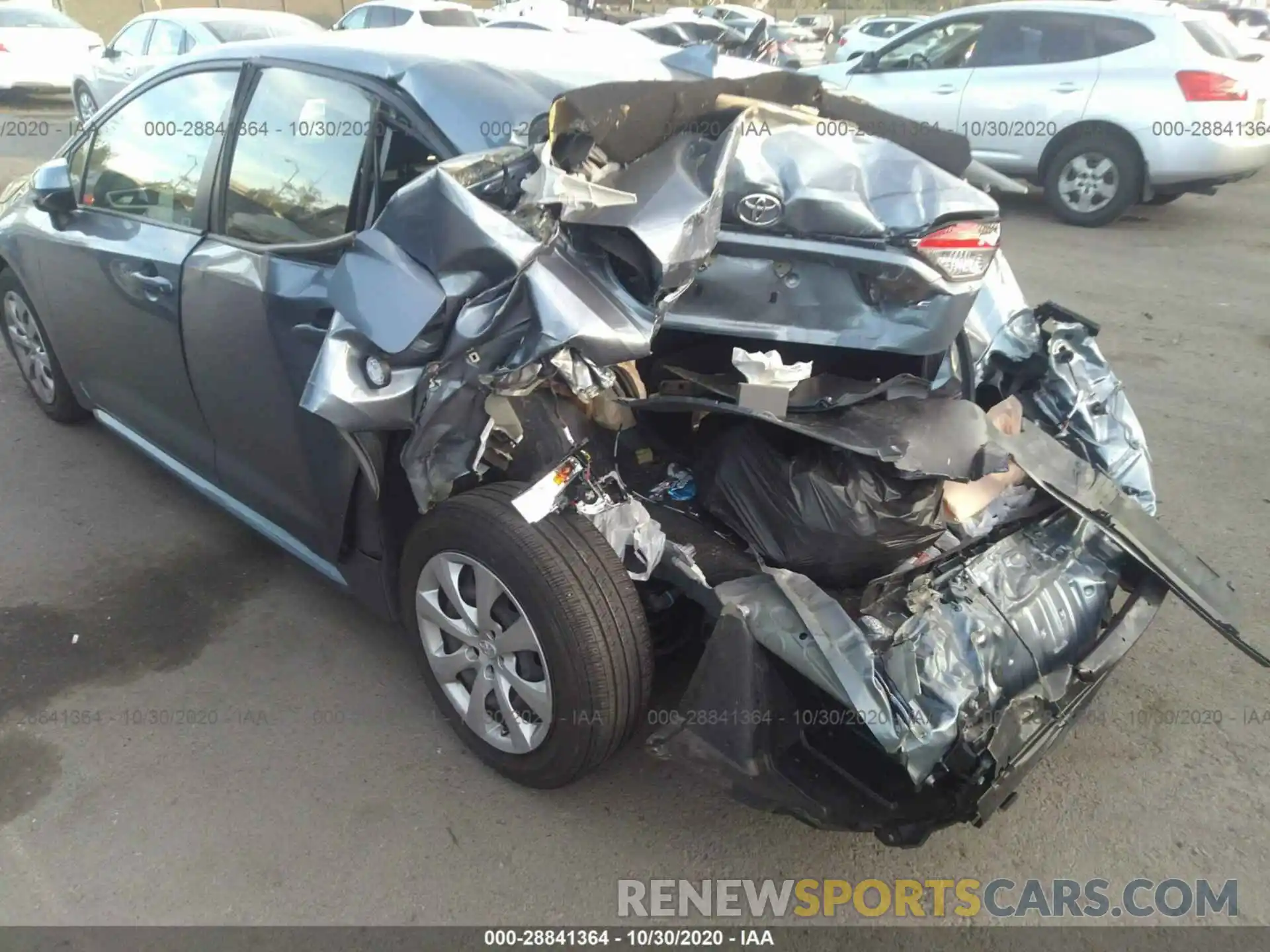 6 Photograph of a damaged car JTDEPRAE0LJ049164 TOYOTA COROLLA 2020