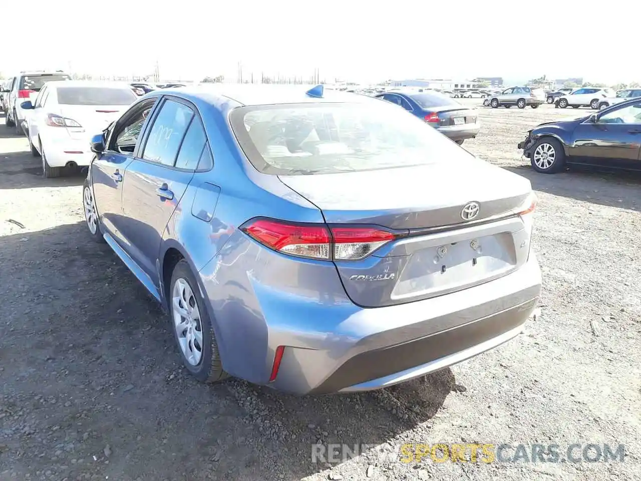 3 Photograph of a damaged car JTDEPRAE0LJ049178 TOYOTA COROLLA 2020