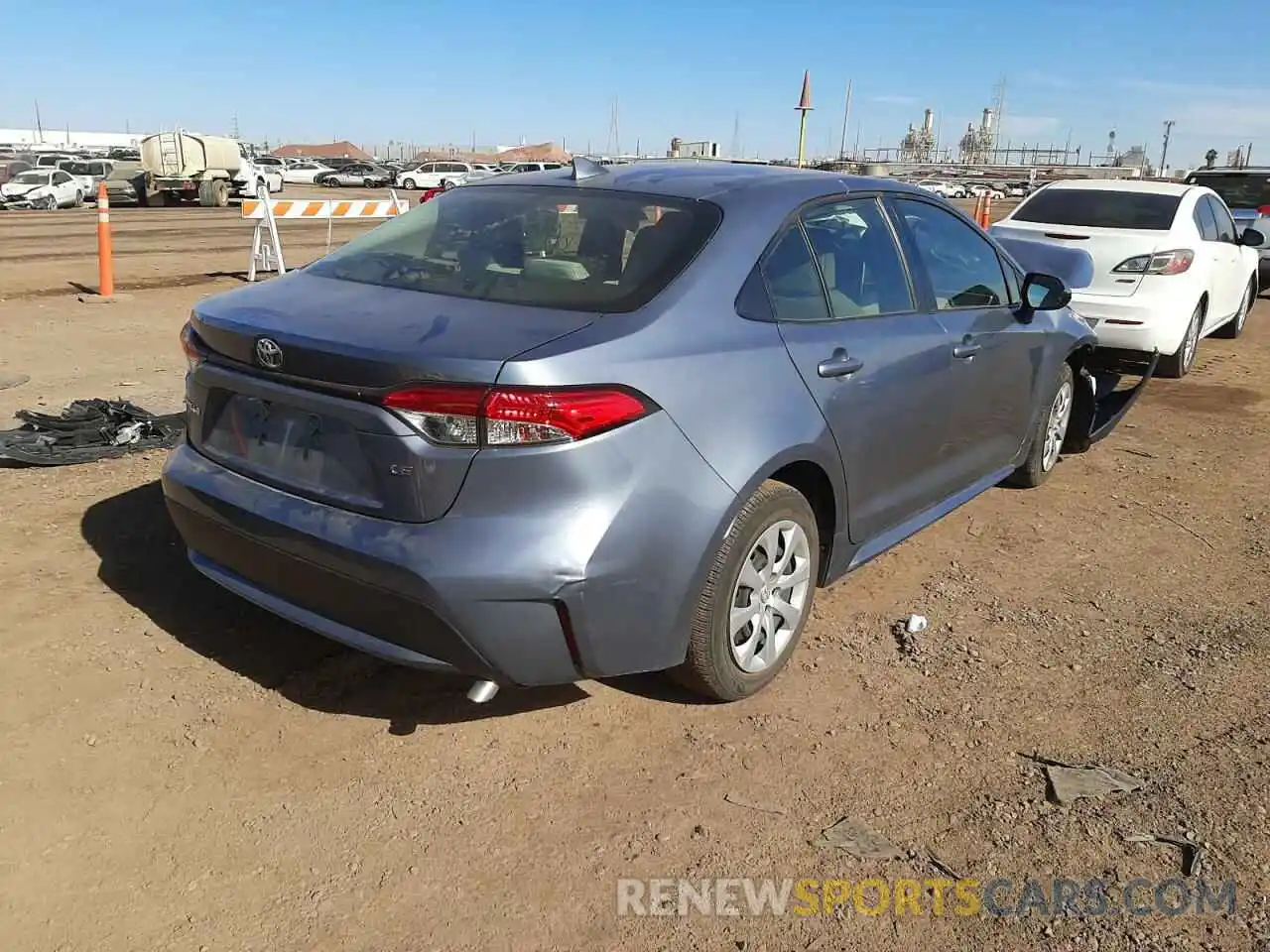 4 Photograph of a damaged car JTDEPRAE0LJ049178 TOYOTA COROLLA 2020