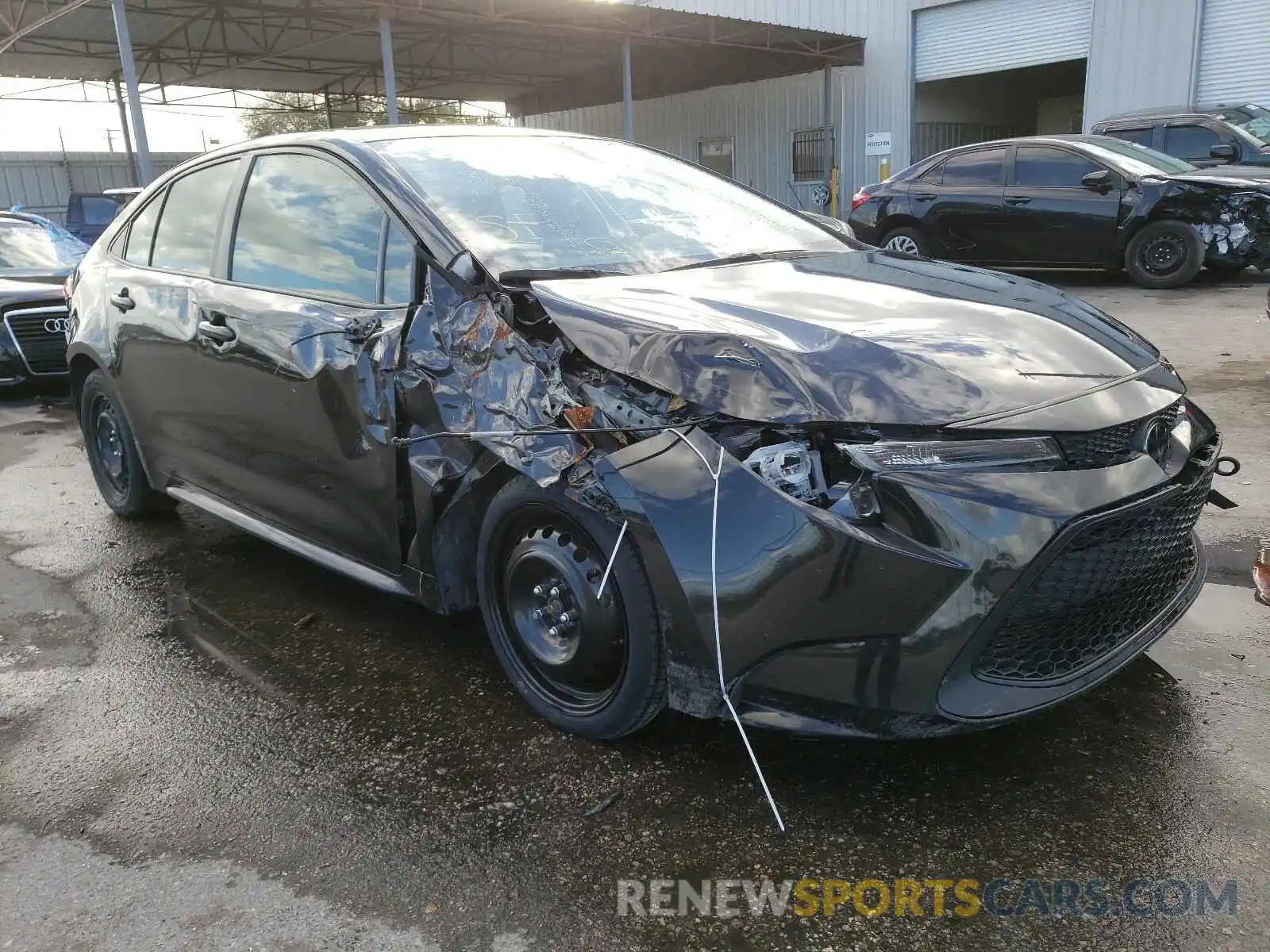 1 Photograph of a damaged car JTDEPRAE0LJ049701 TOYOTA COROLLA 2020