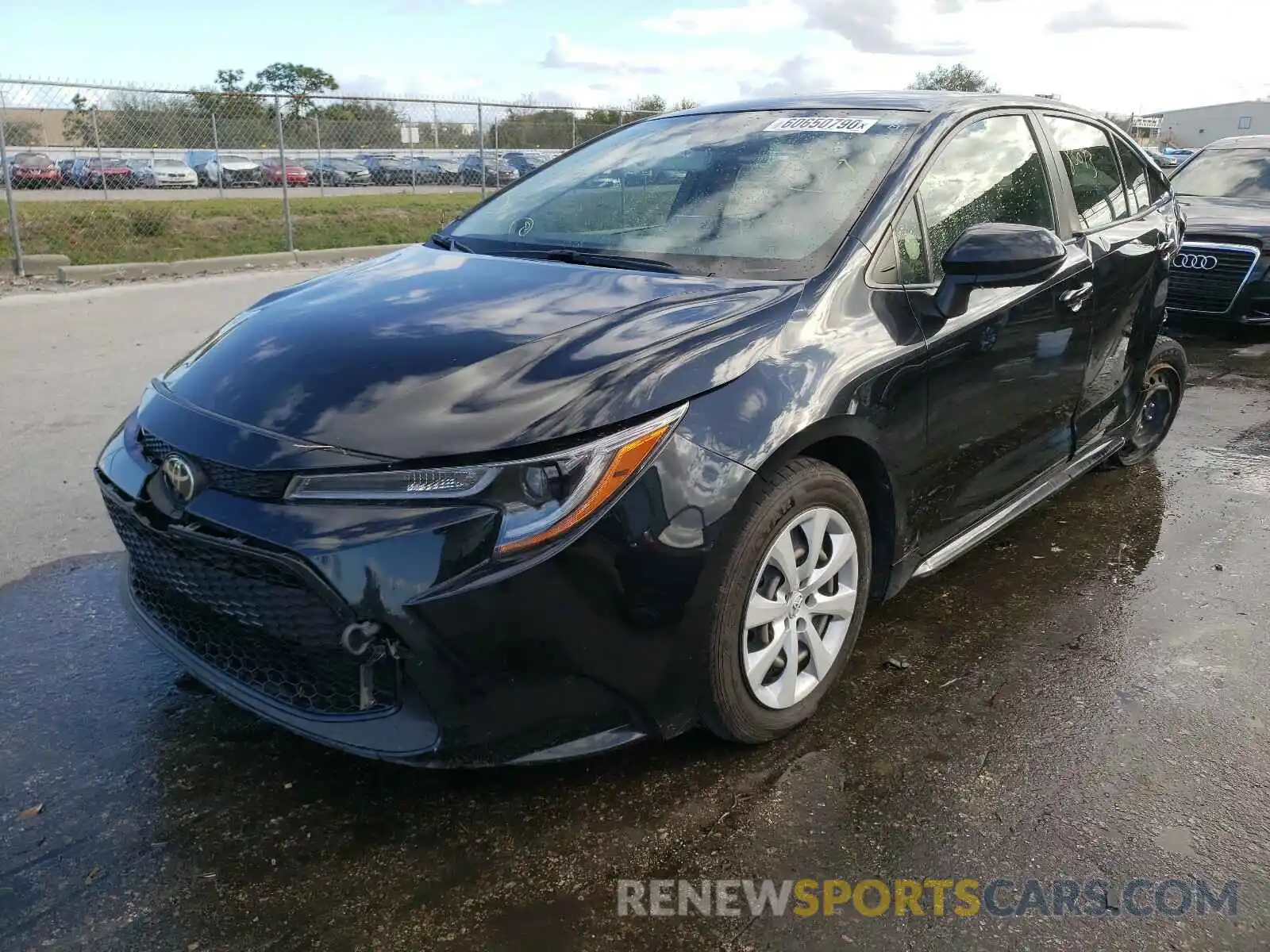 2 Photograph of a damaged car JTDEPRAE0LJ049701 TOYOTA COROLLA 2020