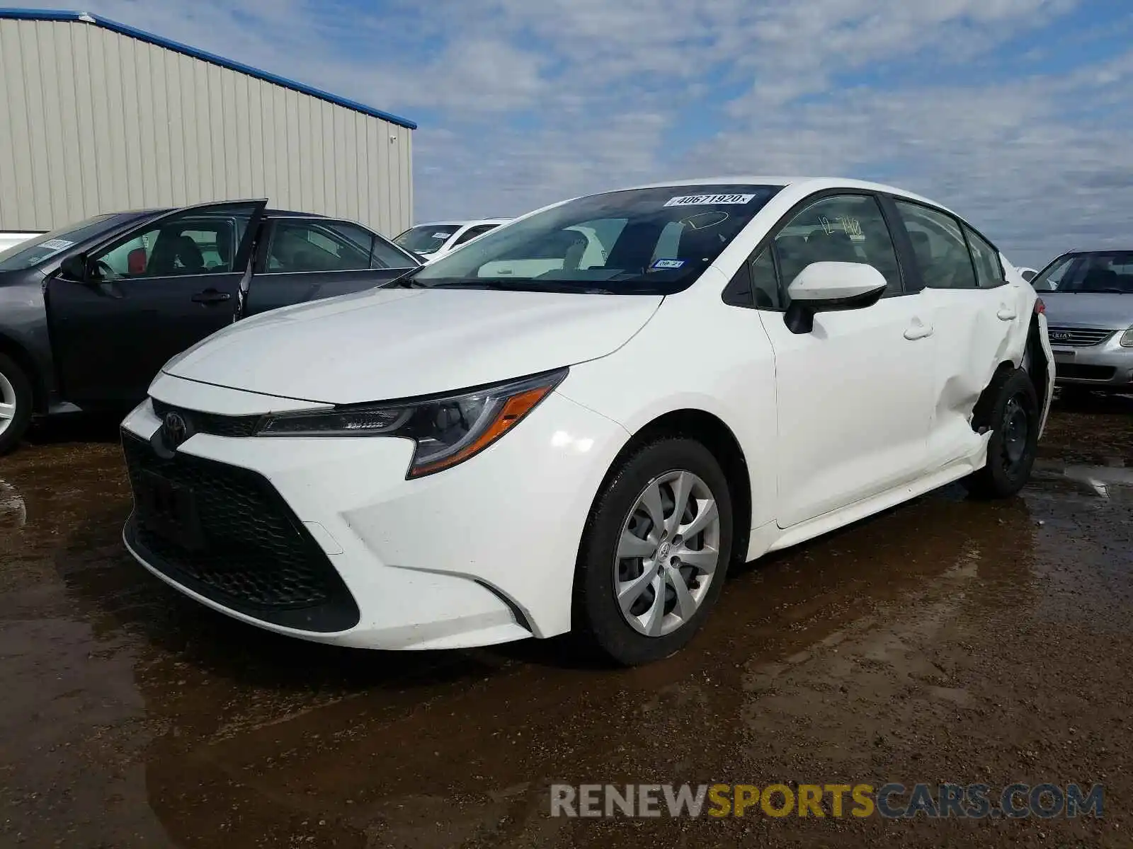 2 Photograph of a damaged car JTDEPRAE0LJ049732 TOYOTA COROLLA 2020