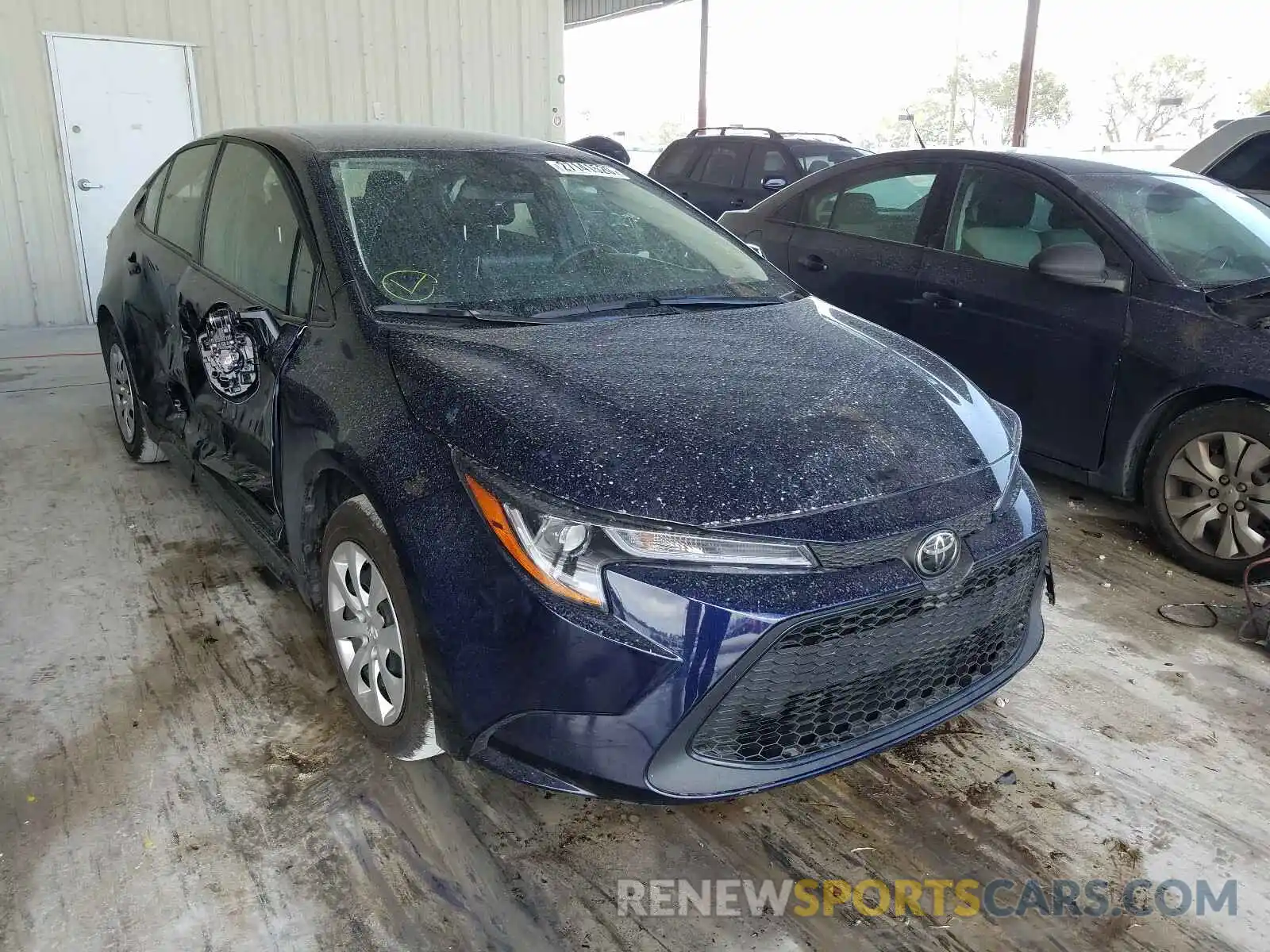 1 Photograph of a damaged car JTDEPRAE0LJ049844 TOYOTA COROLLA 2020