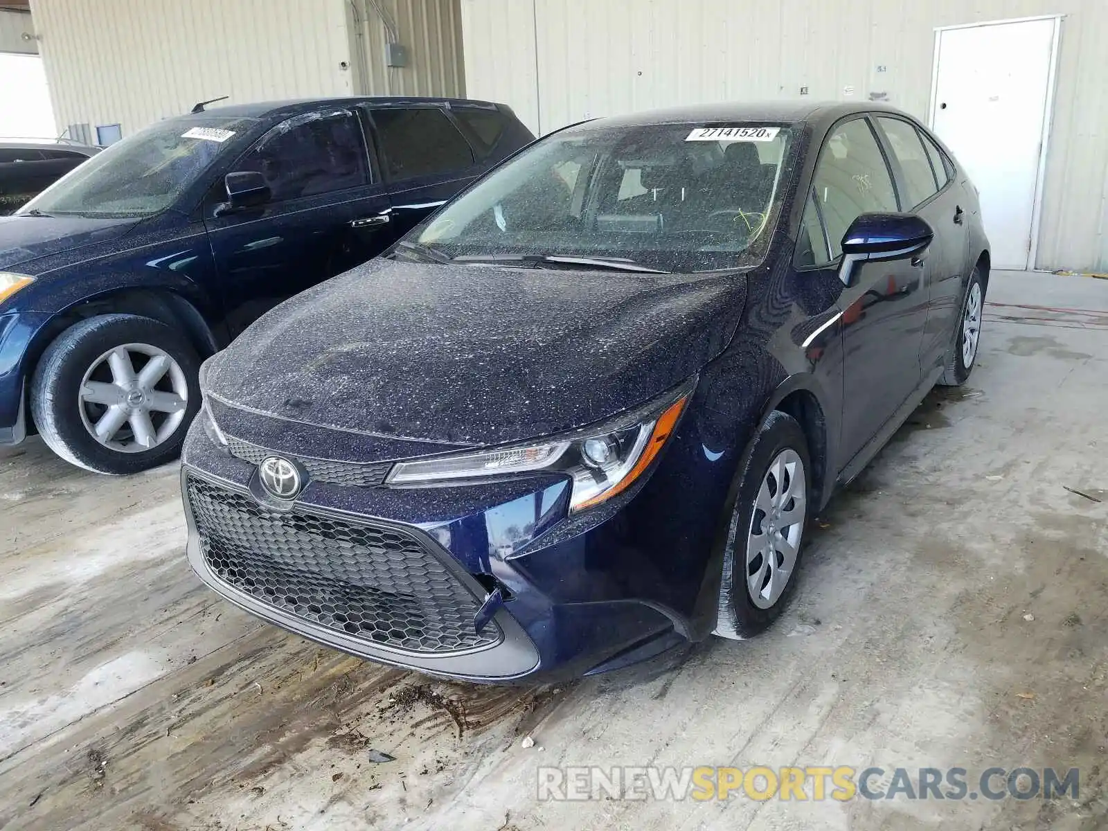 2 Photograph of a damaged car JTDEPRAE0LJ049844 TOYOTA COROLLA 2020