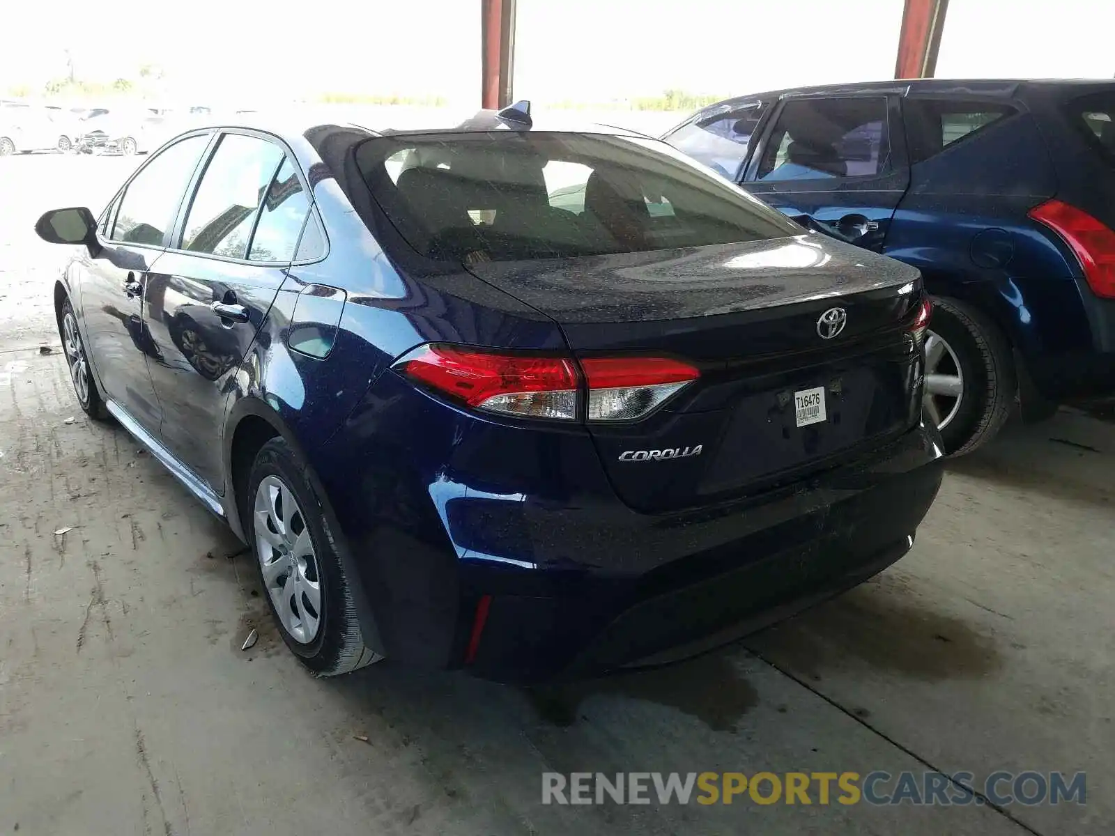 3 Photograph of a damaged car JTDEPRAE0LJ049844 TOYOTA COROLLA 2020